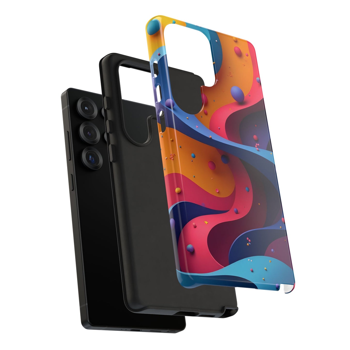 Vibrant Phone Cover - Colorful Abstract Design, Shockproof Protector, Trendy Accessories, Gift for Tech Lovers, Fun Style