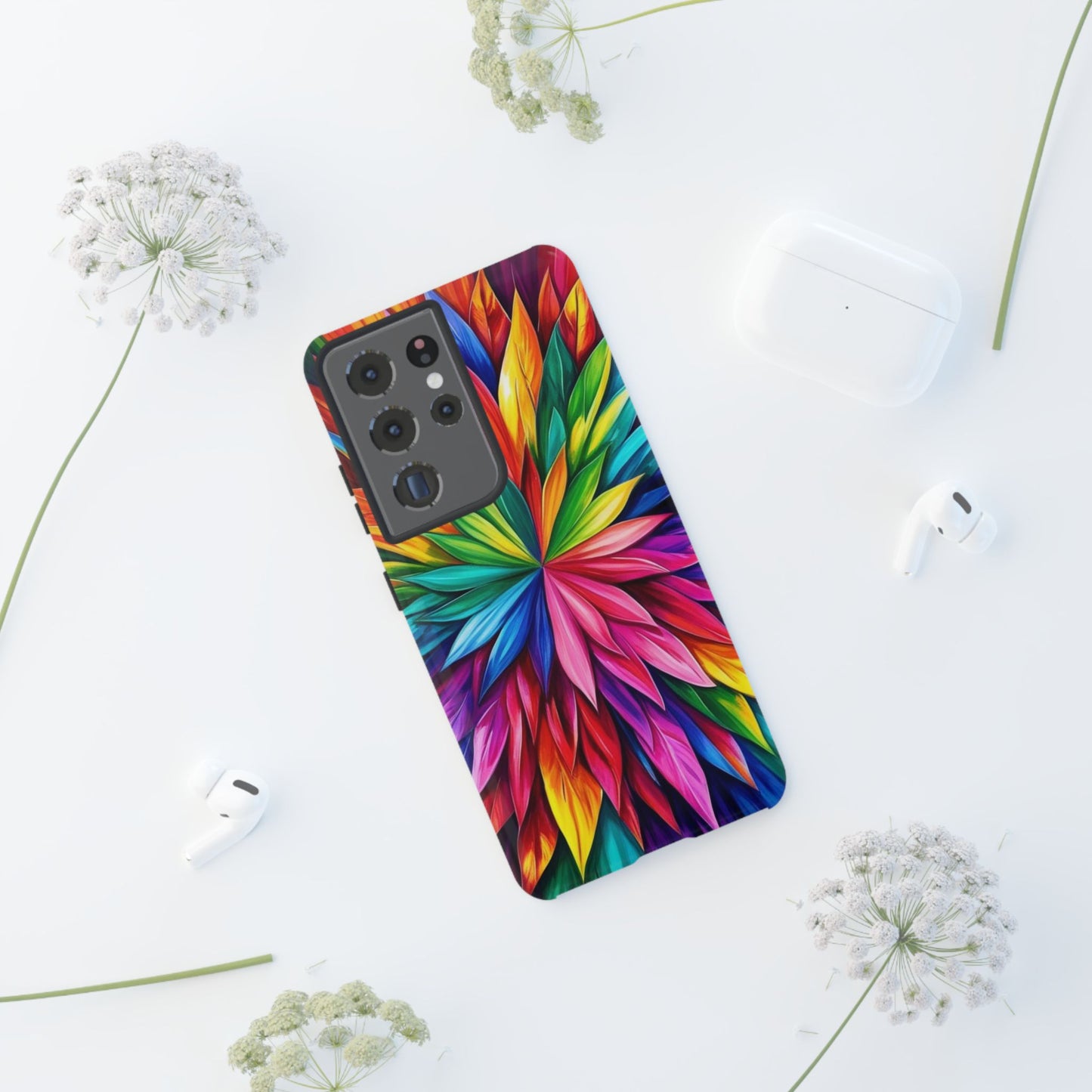Colorful Floral Phone Cover - Tough Cases for Vibrant Protection