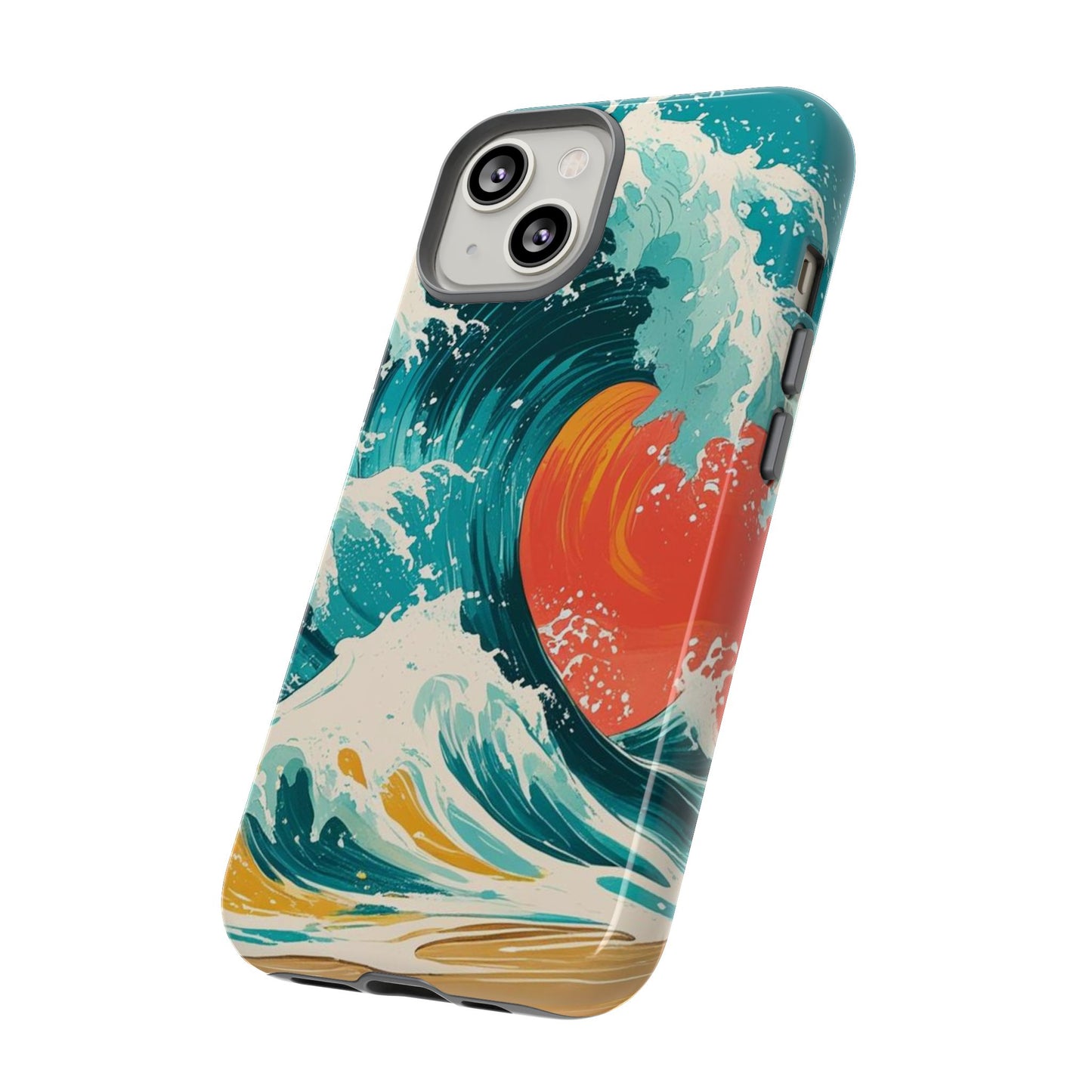 Ocean Wave Phone Cover, Tropical Phone Cover, Artistic Smartphone Cover, Waves Design, Summer Vibe Accessory, Gift for Beach Lovers