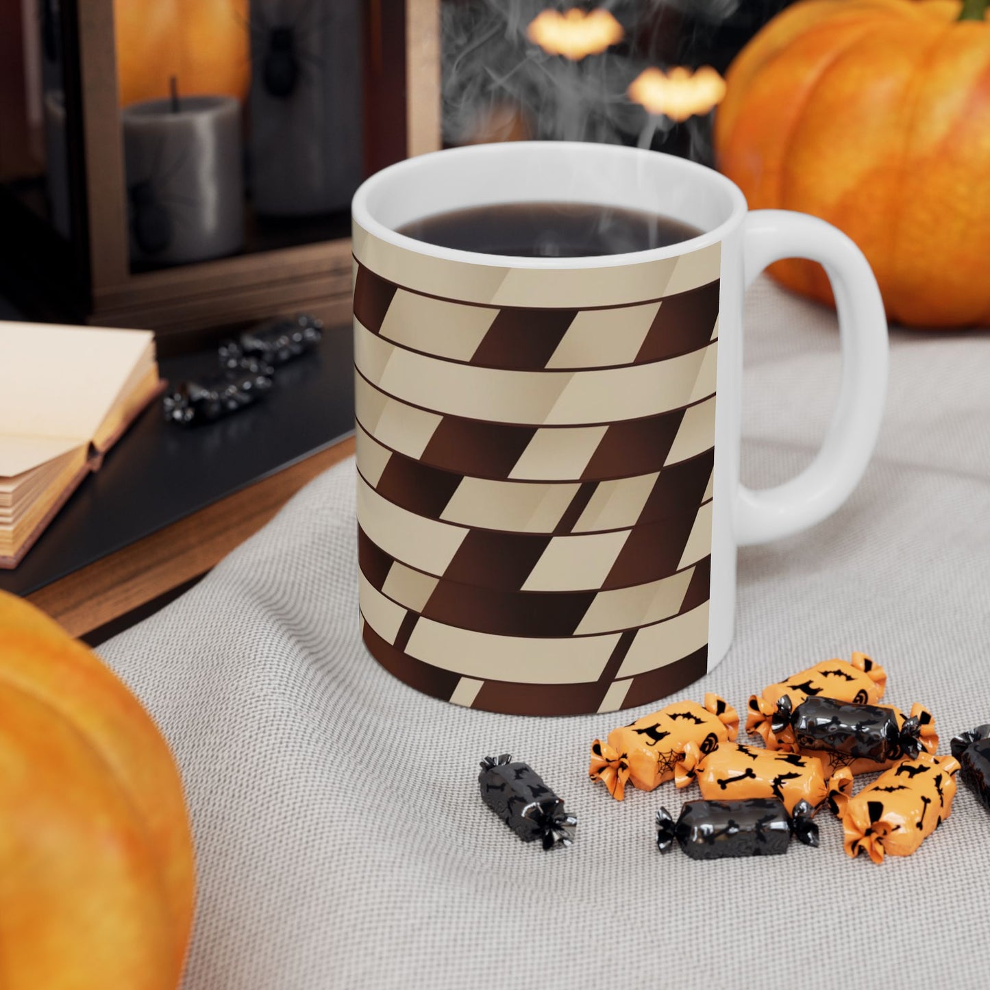 Geometric Pattern Coffee Mug - Stylish Coffee Cup for Home & Office