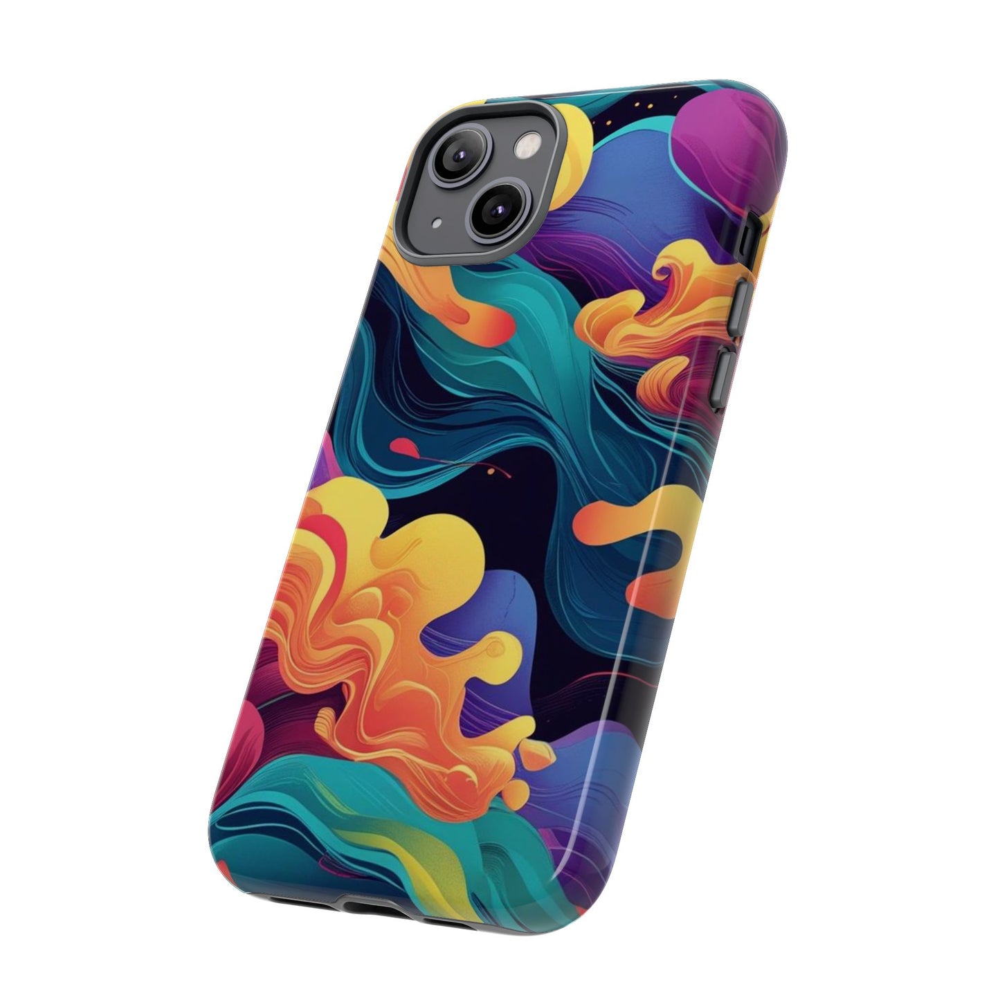 Colorful Phone Cover, Artistic Cellphone Cover, Unique Gift for Her, Trendy Accessories, Vibrant Protection