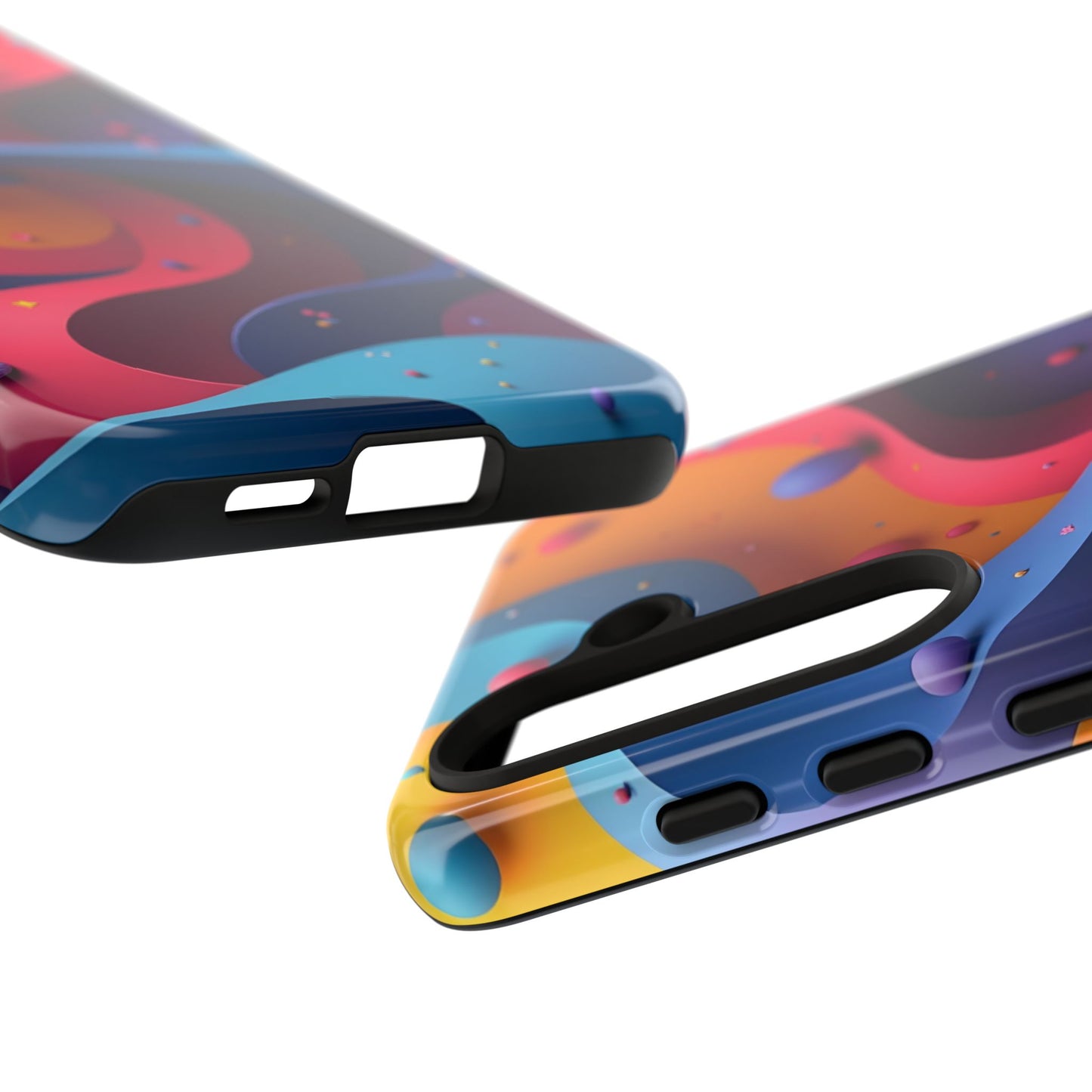 Vibrant Phone Cover - Colorful Abstract Design, Shockproof Protector, Trendy Accessories, Gift for Tech Lovers, Fun Style