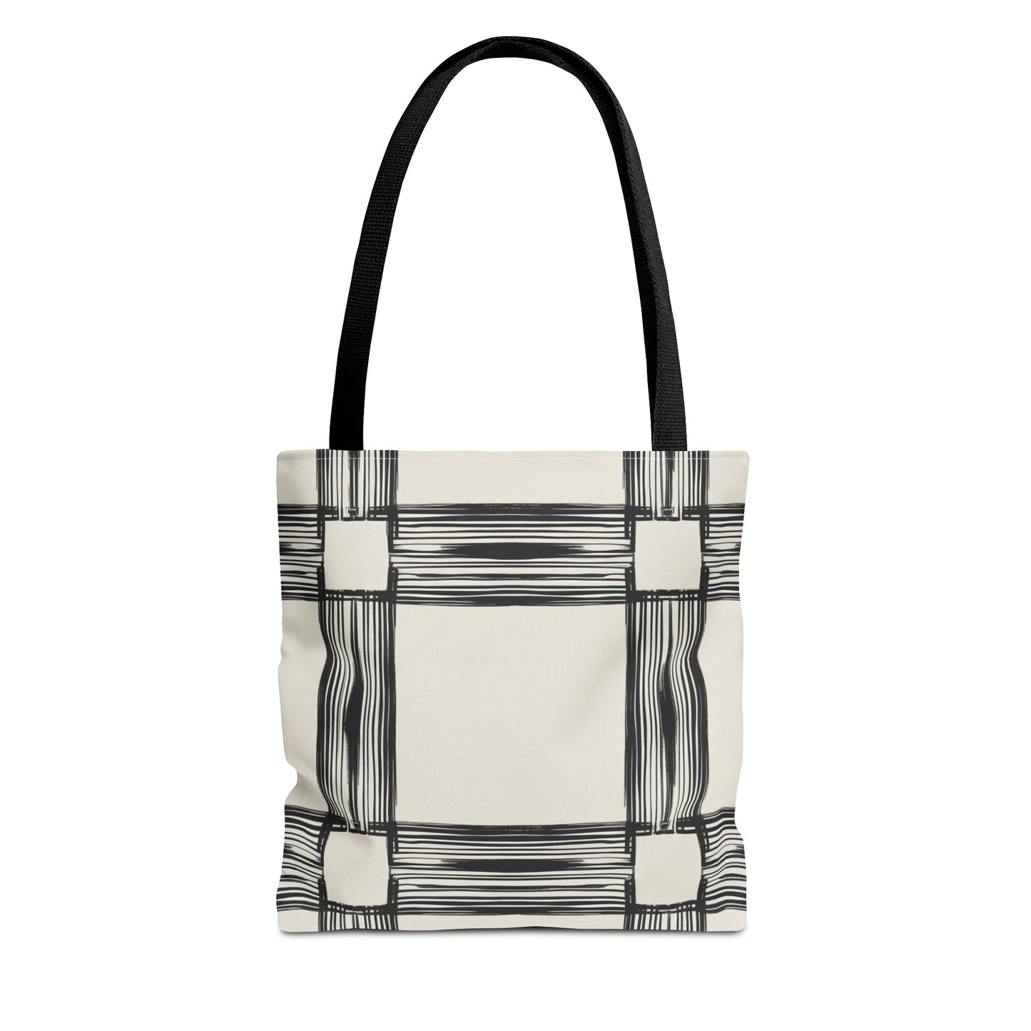 Stylish Minimalist Shopping Bag - Chic Black and White Design for Everyday Use