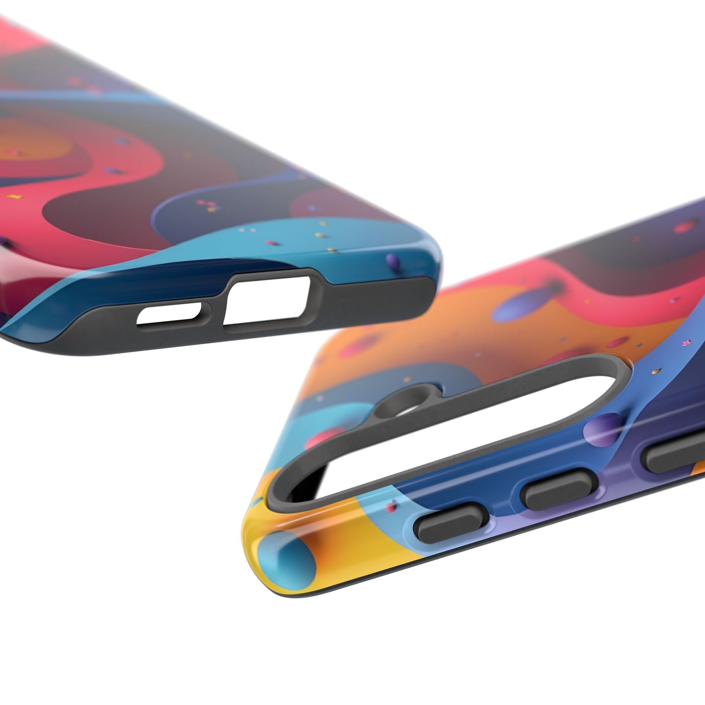 Vibrant Phone Cover - Colorful Abstract Design, Shockproof Protector, Trendy Accessories, Gift for Tech Lovers, Fun Style