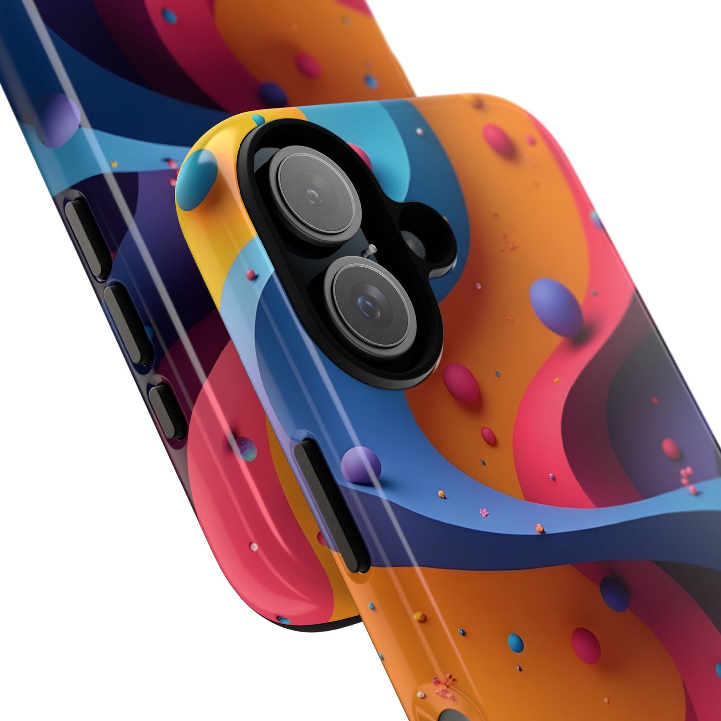 Vibrant Phone Cover - Colorful Abstract Design, Shockproof Protector, Trendy Accessories, Gift for Tech Lovers, Fun Style