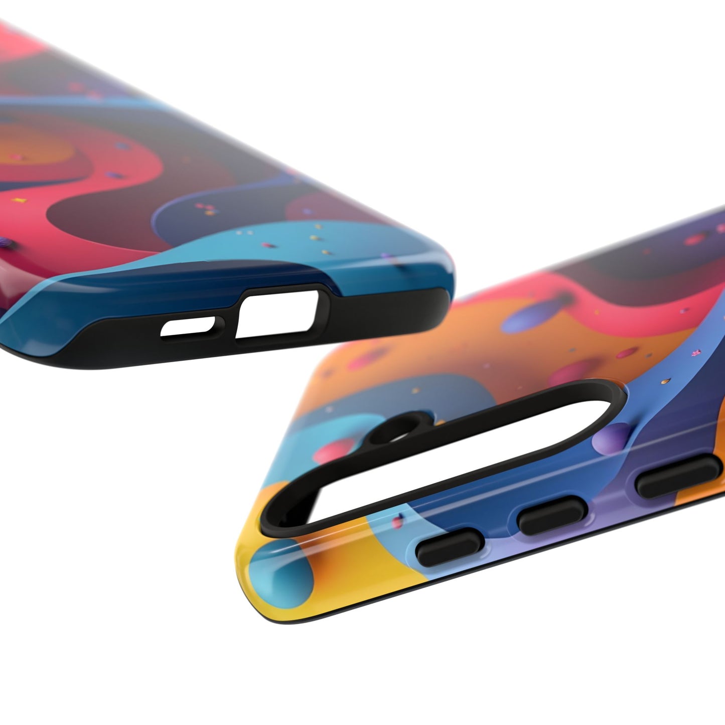 Vibrant Phone Cover - Colorful Abstract Design, Shockproof Protector, Trendy Accessories, Gift for Tech Lovers, Fun Style