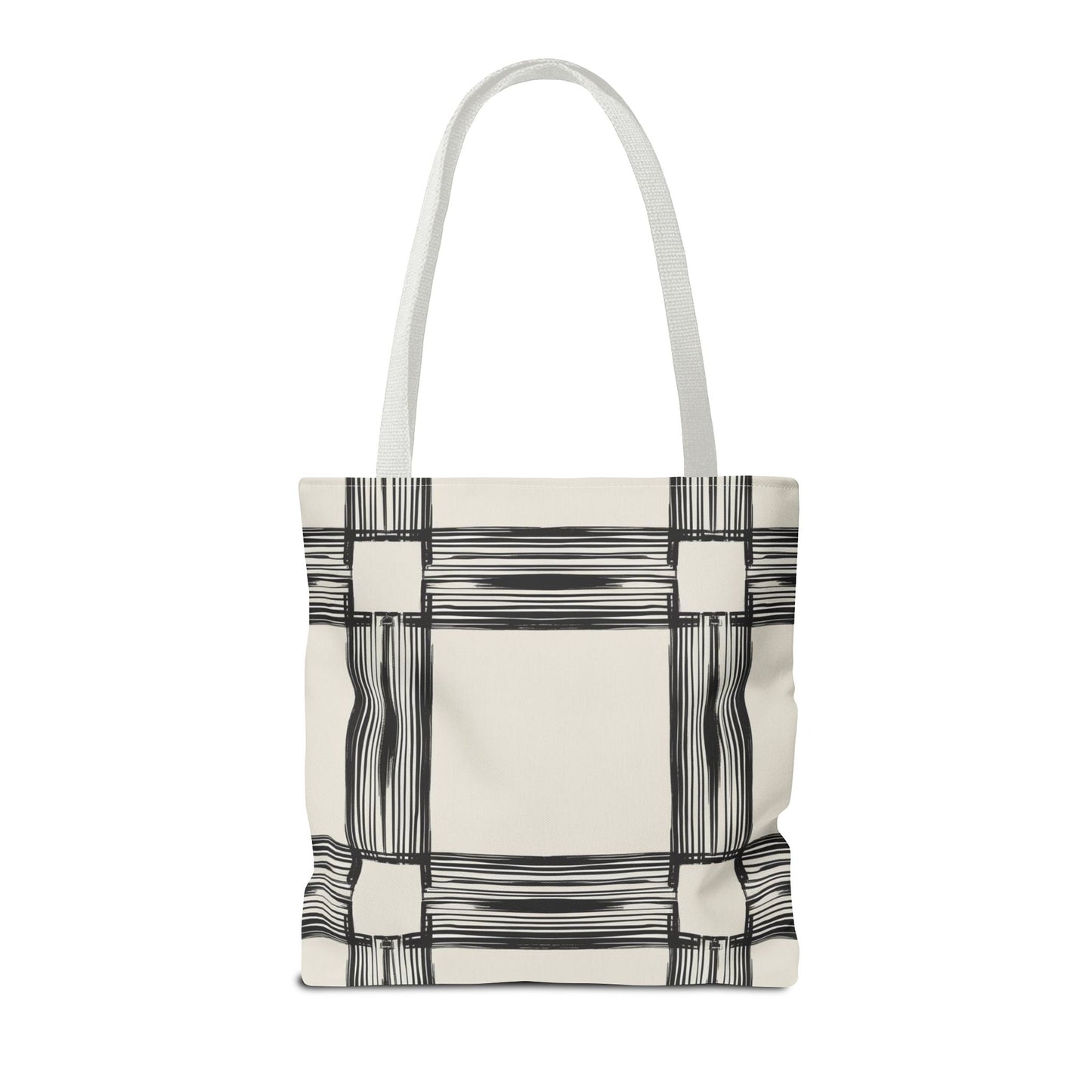 Stylish Minimalist Shopping Bag - Chic Black and White Design for Everyday Use