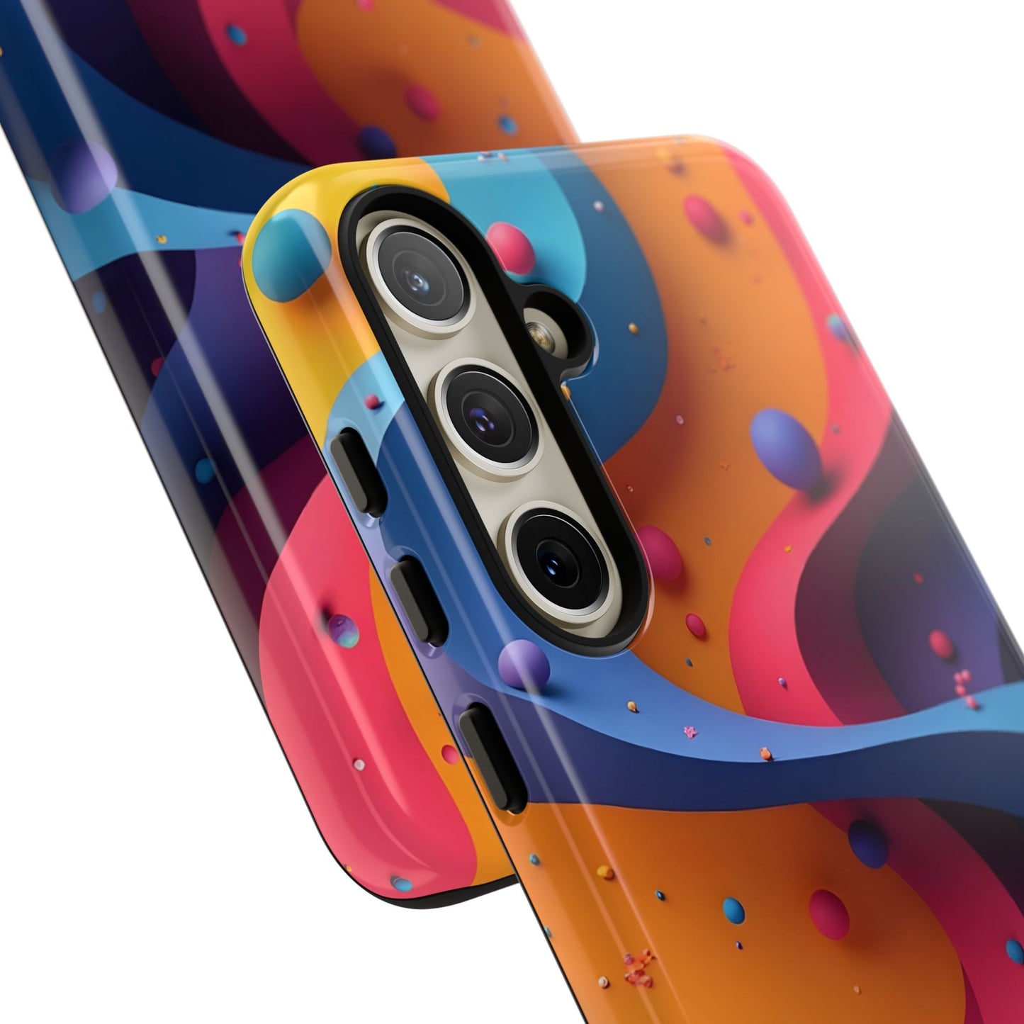 Vibrant Phone Cover - Colorful Abstract Design, Shockproof Protector, Trendy Accessories, Gift for Tech Lovers, Fun Style