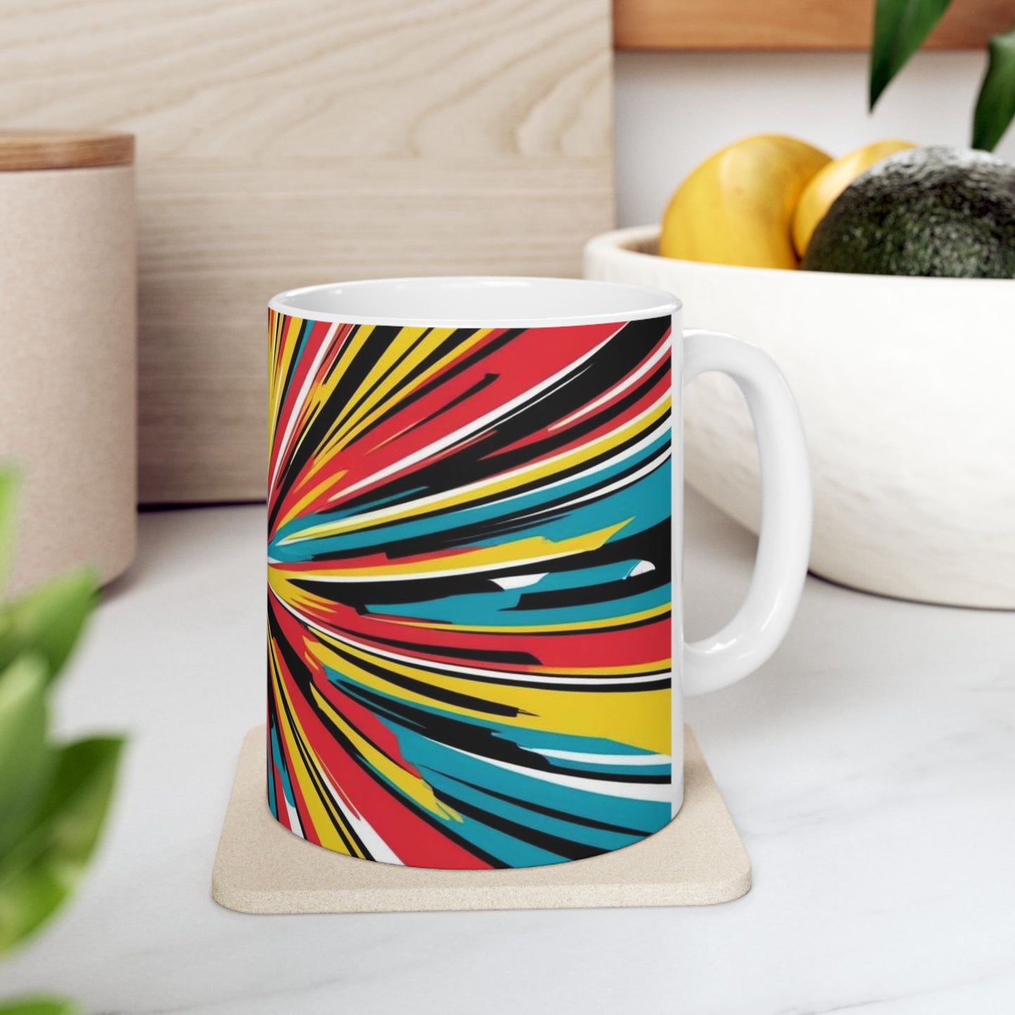 Vibrant Colorful Coffee Mug - Cup for Art Lovers
