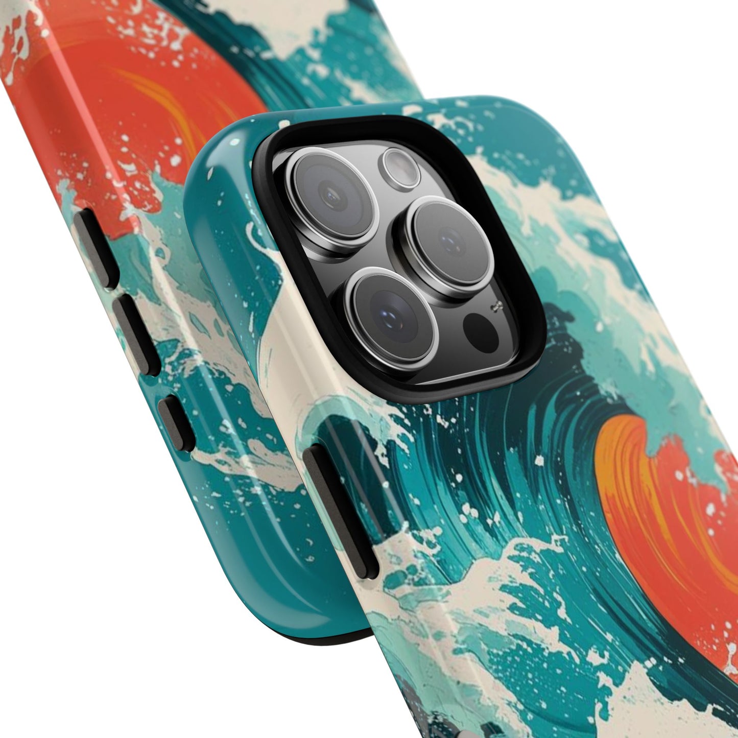 Ocean Wave Phone Cover, Tropical Phone Cover, Artistic Smartphone Cover, Waves Design, Summer Vibe Accessory, Gift for Beach Lovers