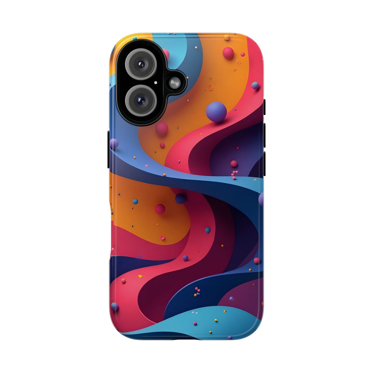 Vibrant Phone Cover - Colorful Abstract Design, Shockproof Protector, Trendy Accessories, Gift for Tech Lovers, Fun Style