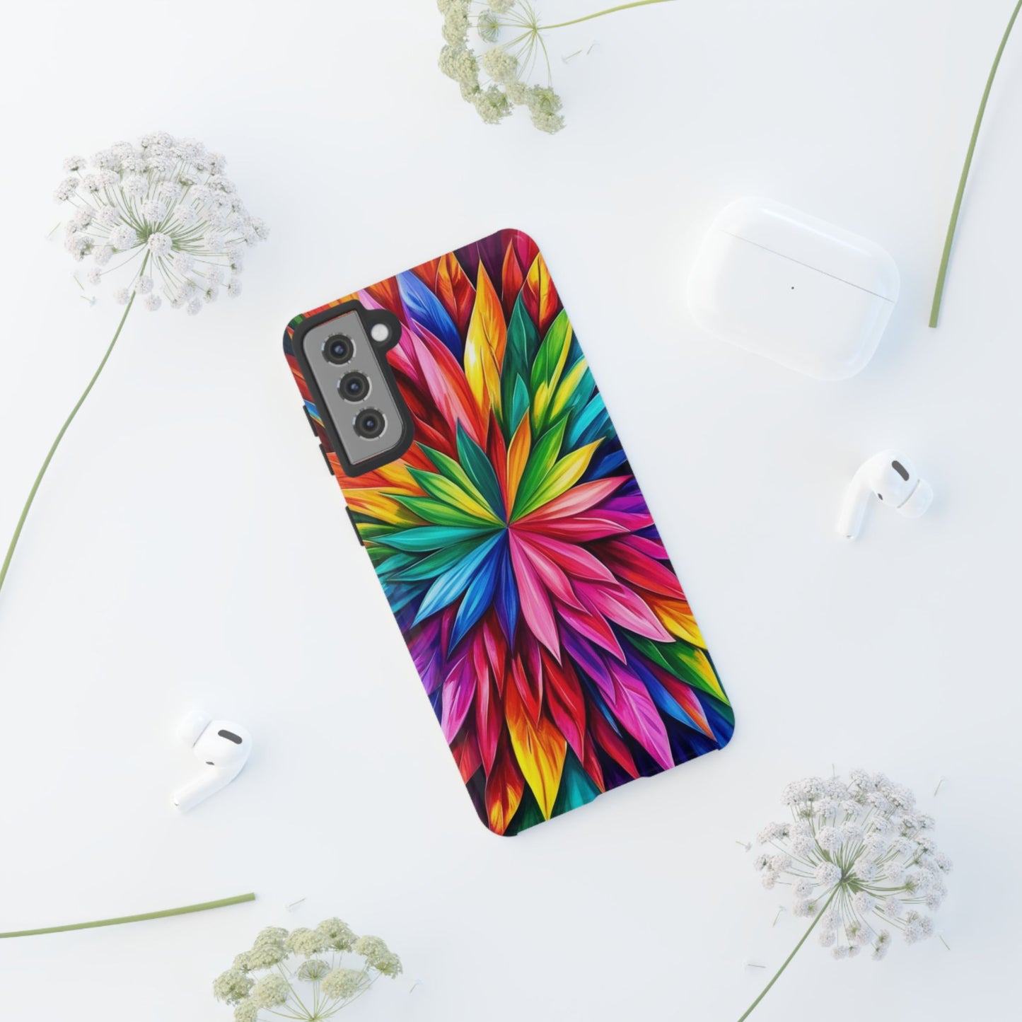 Colorful Floral Phone Cover - Tough Cases for Vibrant Protection