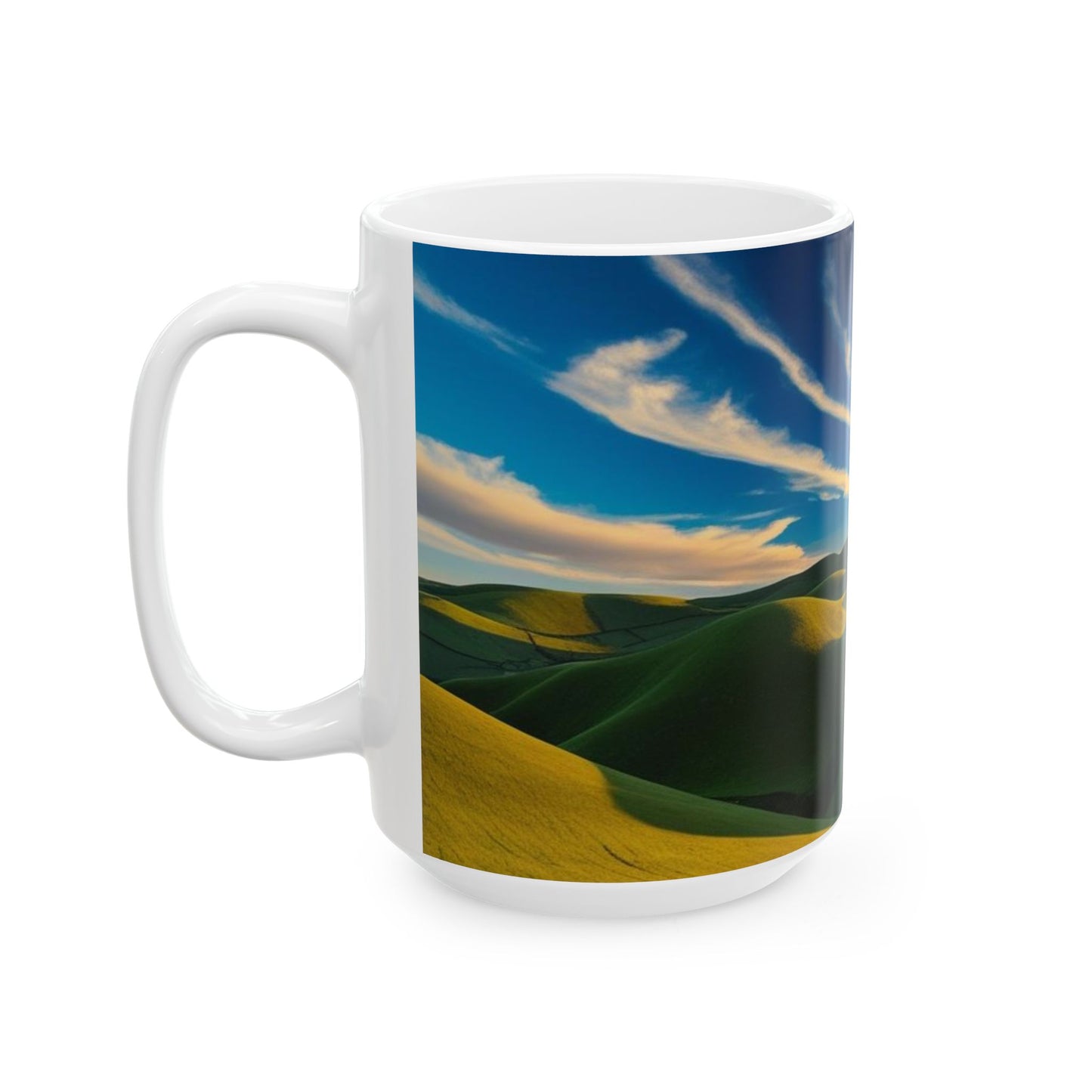 Scenic Ceramic Mug - Nature Landscape Design