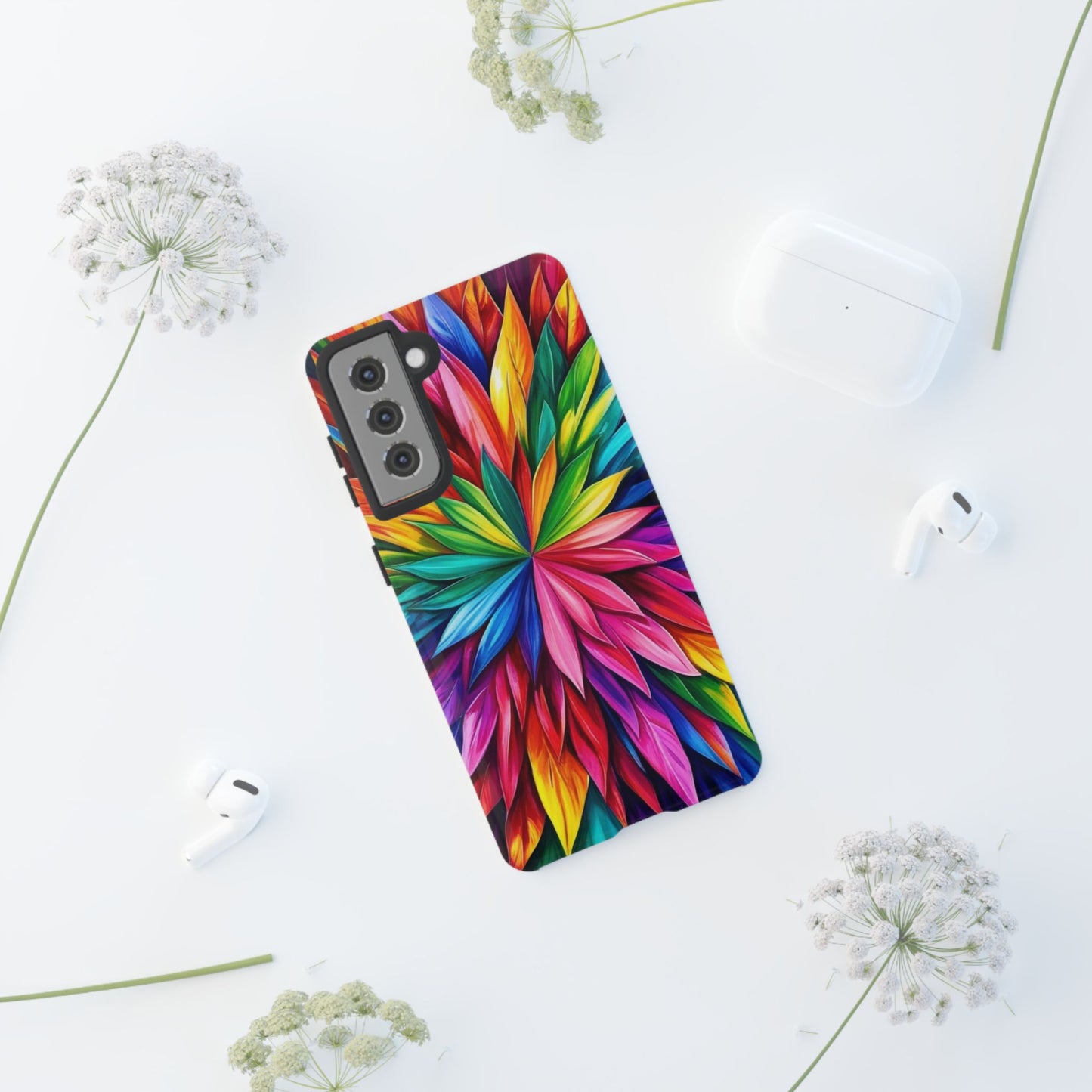 Colorful Floral Phone Cover - Tough Cases for Vibrant Protection