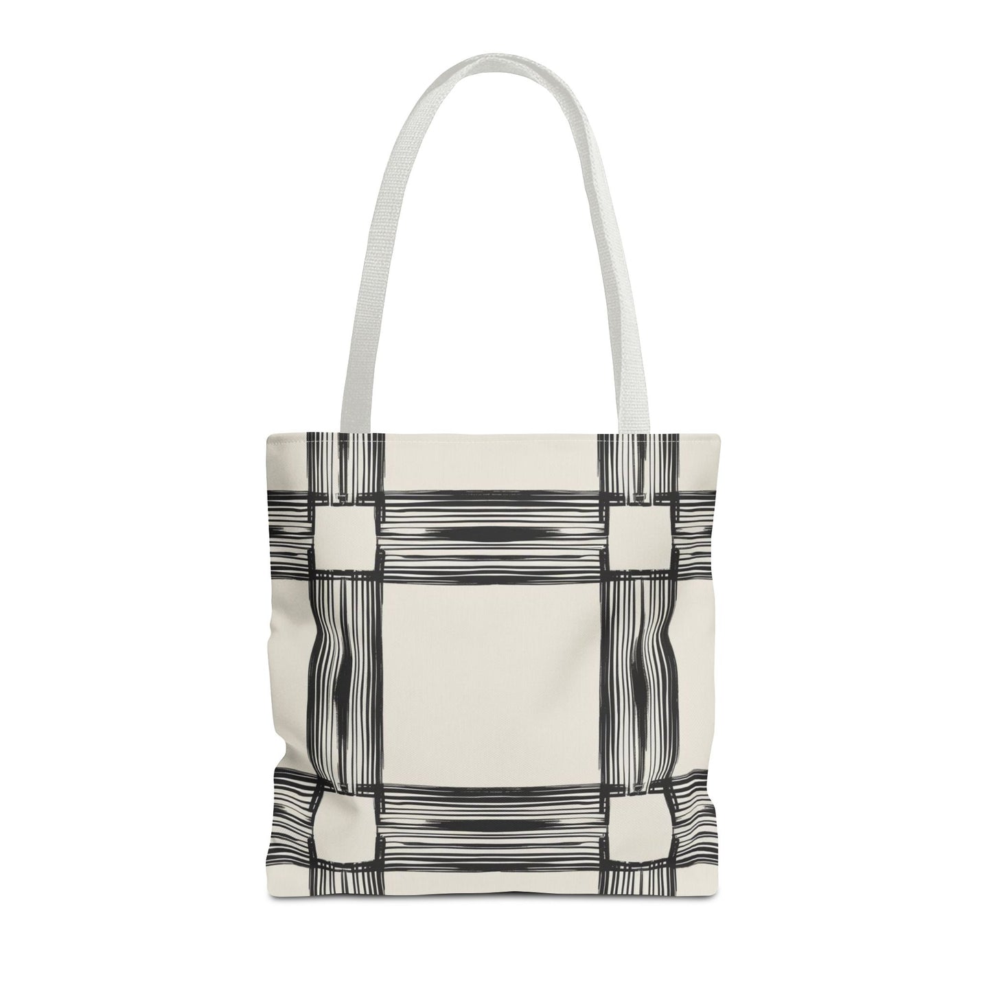 Stylish Minimalist Shopping Bag - Chic Black and White Design for Everyday Use
