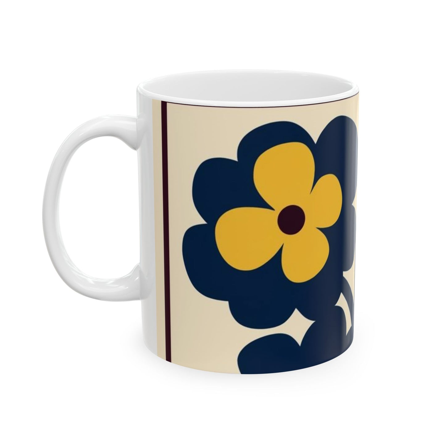 Floral Pattern Coffee Mug - Perfect Gift for Flower Lovers