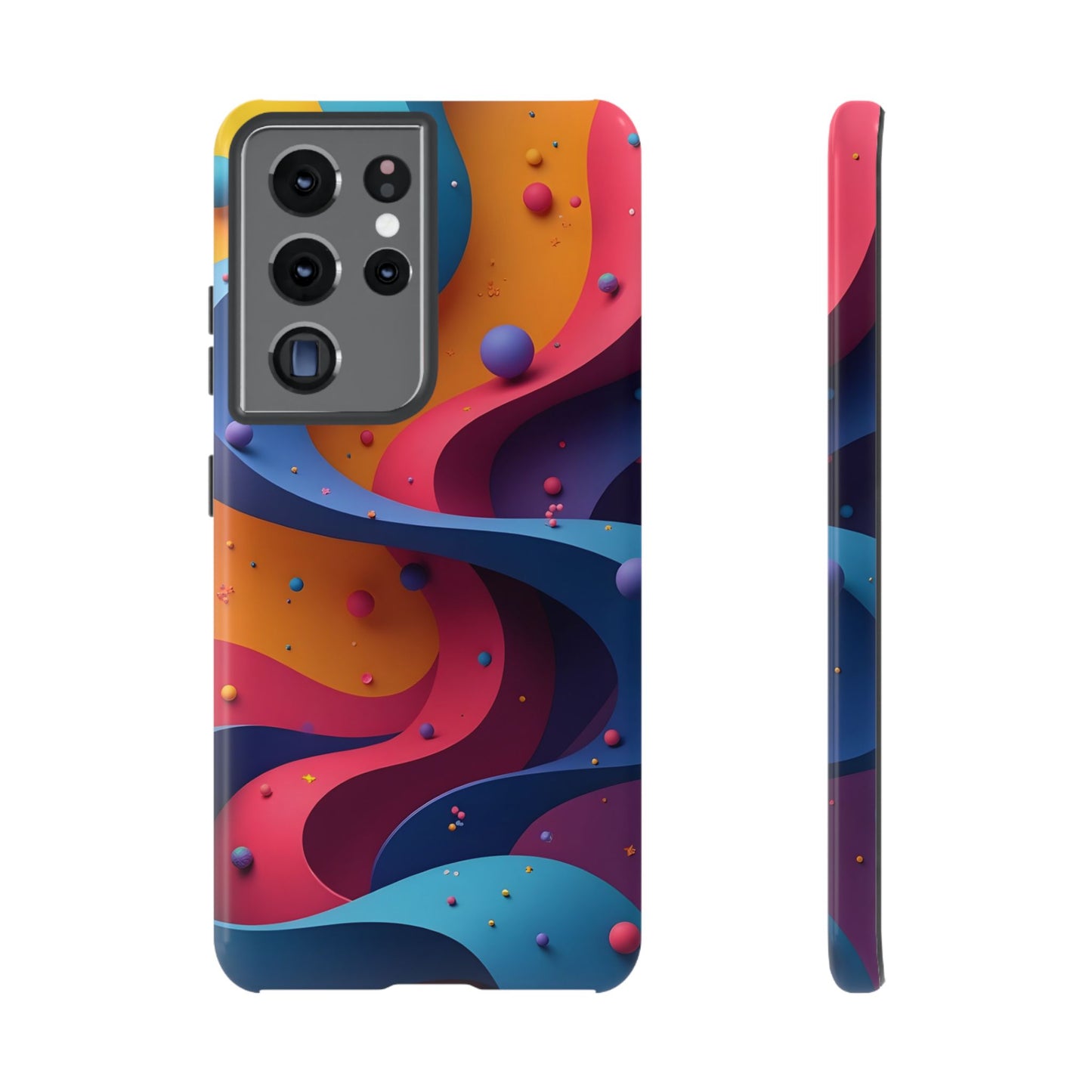 Vibrant Phone Cover - Colorful Abstract Design, Shockproof Protector, Trendy Accessories, Gift for Tech Lovers, Fun Style