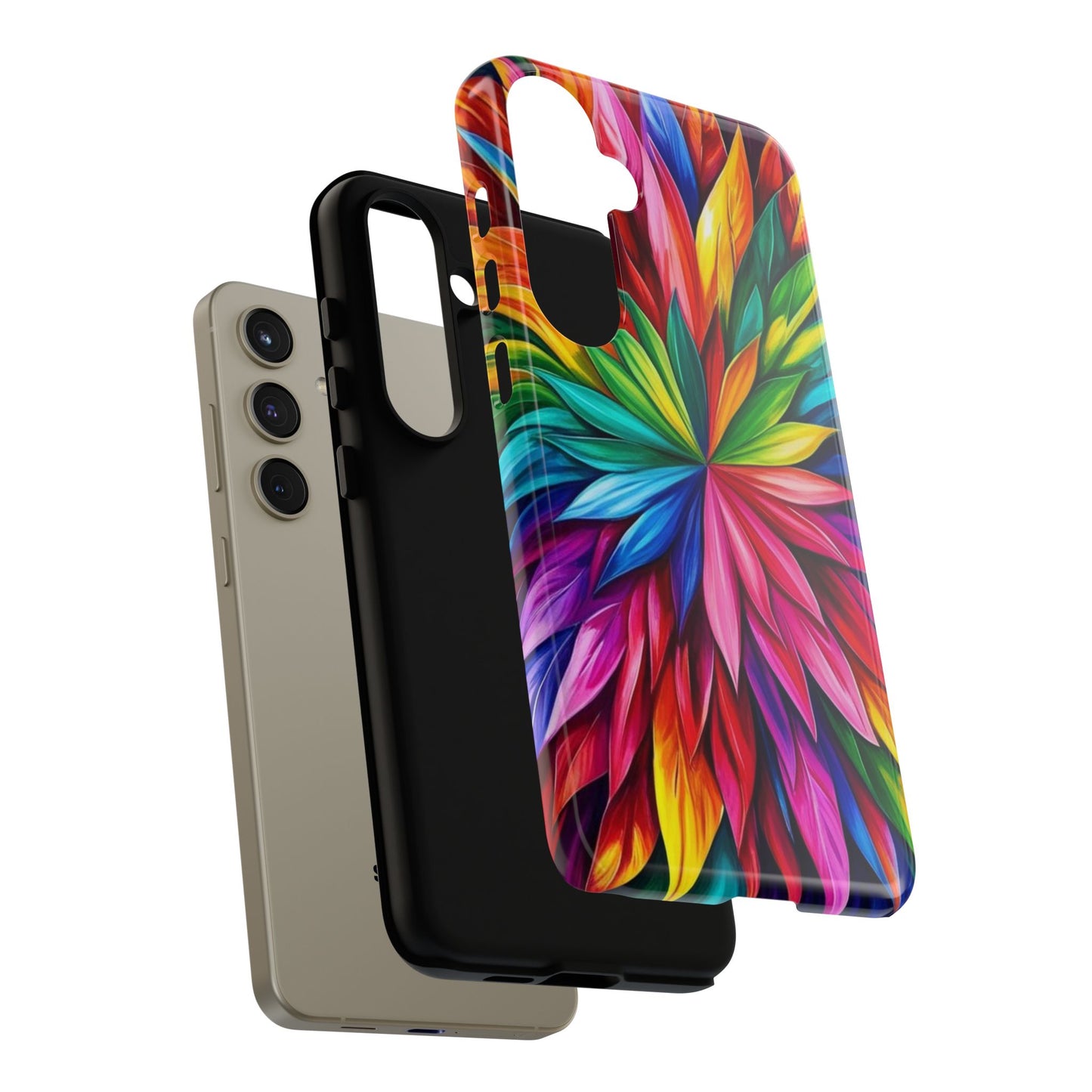 Colorful Floral Phone Cover - Tough Cases for Vibrant Protection