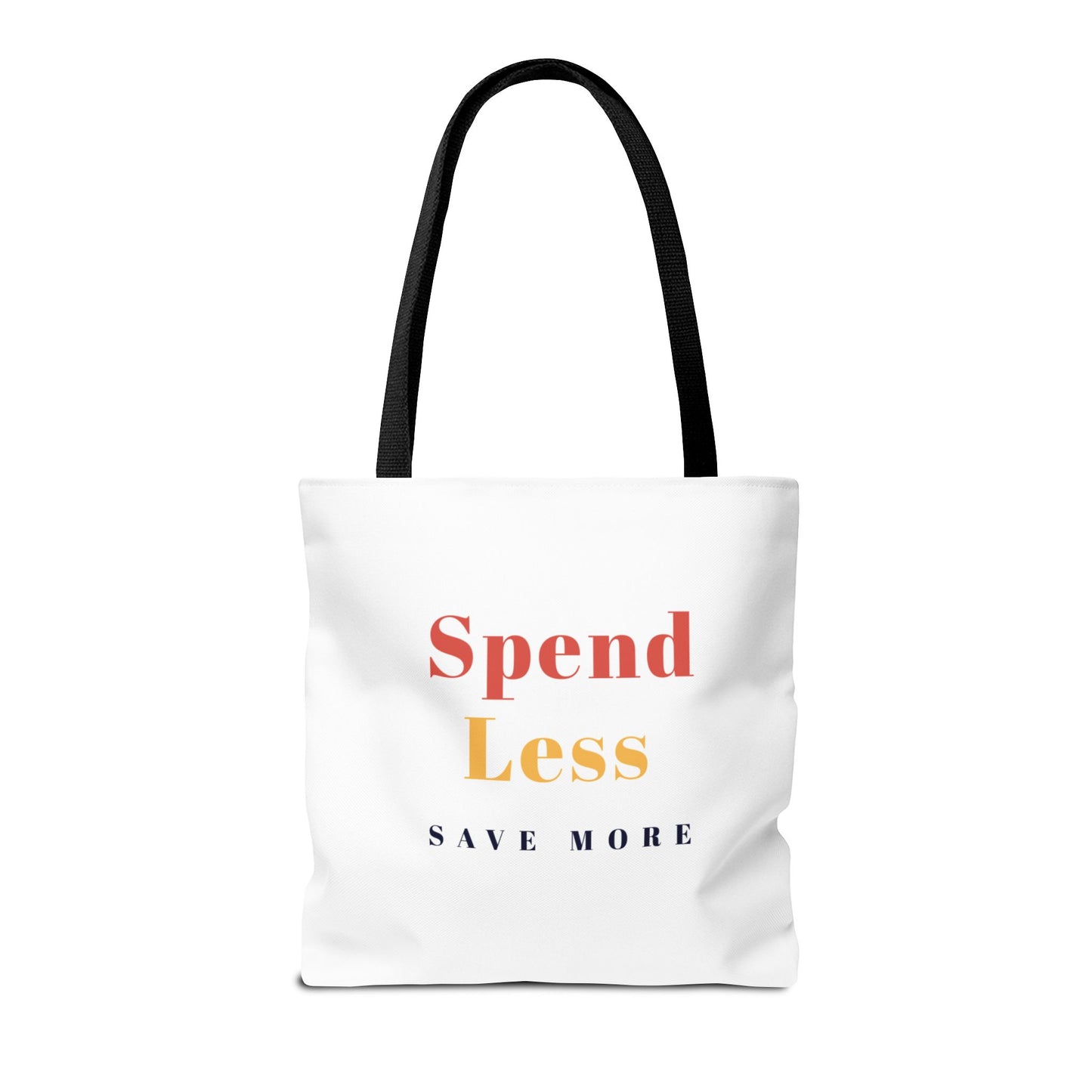 Motivational Shopping Bag - 'Spend Less, Save More' - Eco-Friendly Shopping Bag