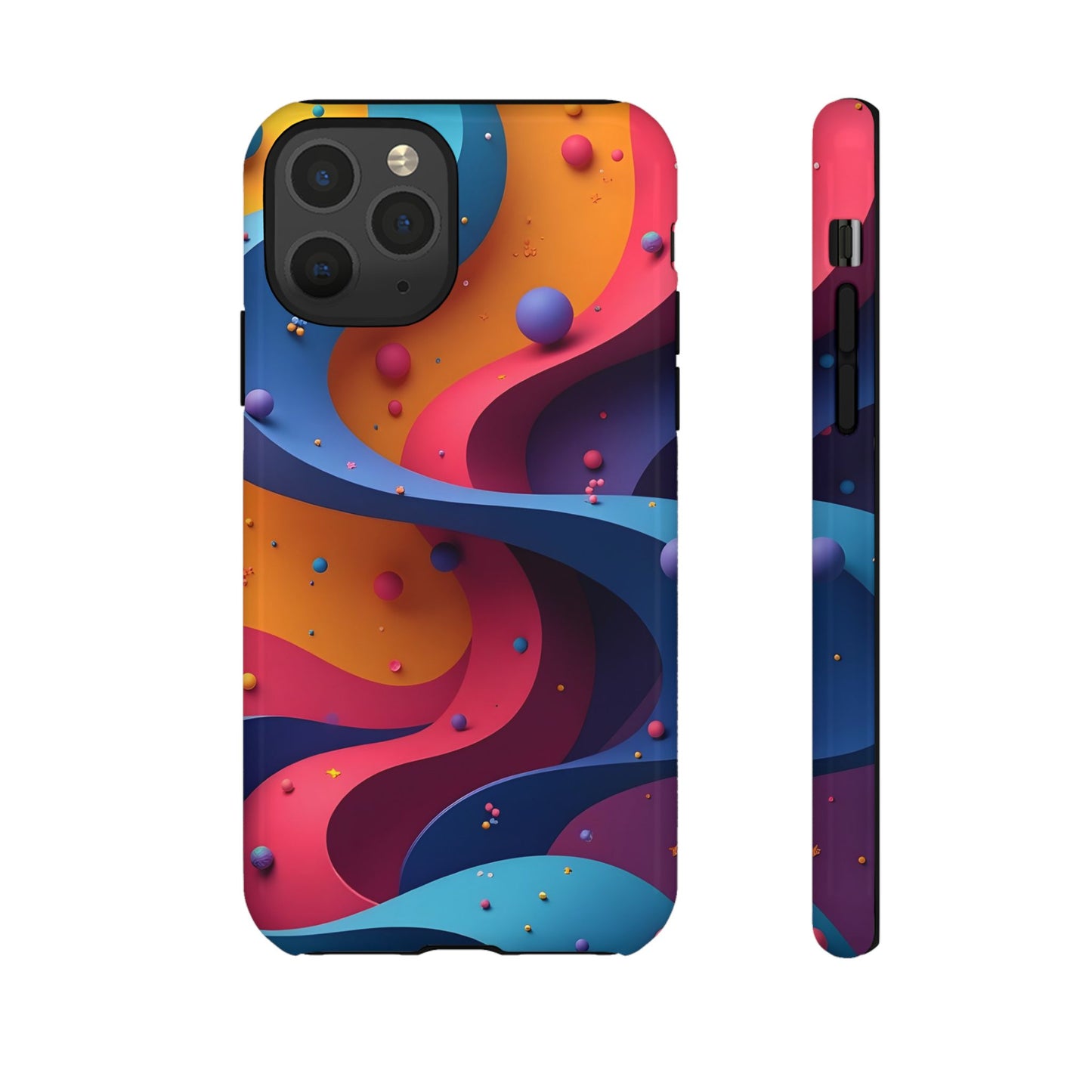 Vibrant Phone Cover - Colorful Abstract Design, Shockproof Protector, Trendy Accessories, Gift for Tech Lovers, Fun Style