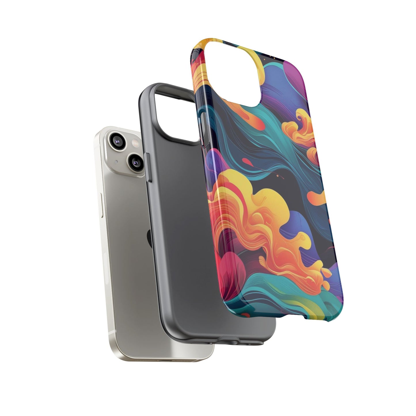Colorful Phone Cover, Artistic Cellphone Cover, Unique Gift for Her, Trendy Accessories, Vibrant Protection
