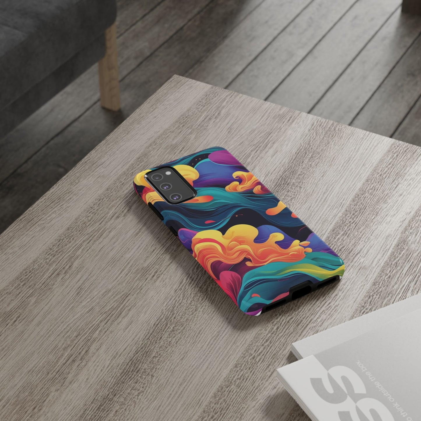 Colorful Phone Cover, Artistic Cellphone Cover, Unique Gift for Her, Trendy Accessories, Vibrant Protection