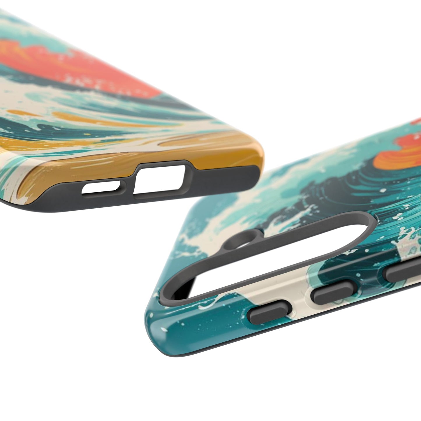 Ocean Wave Phone Cover, Tropical Phone Cover, Artistic Smartphone Cover, Waves Design, Summer Vibe Accessory, Gift for Beach Lovers