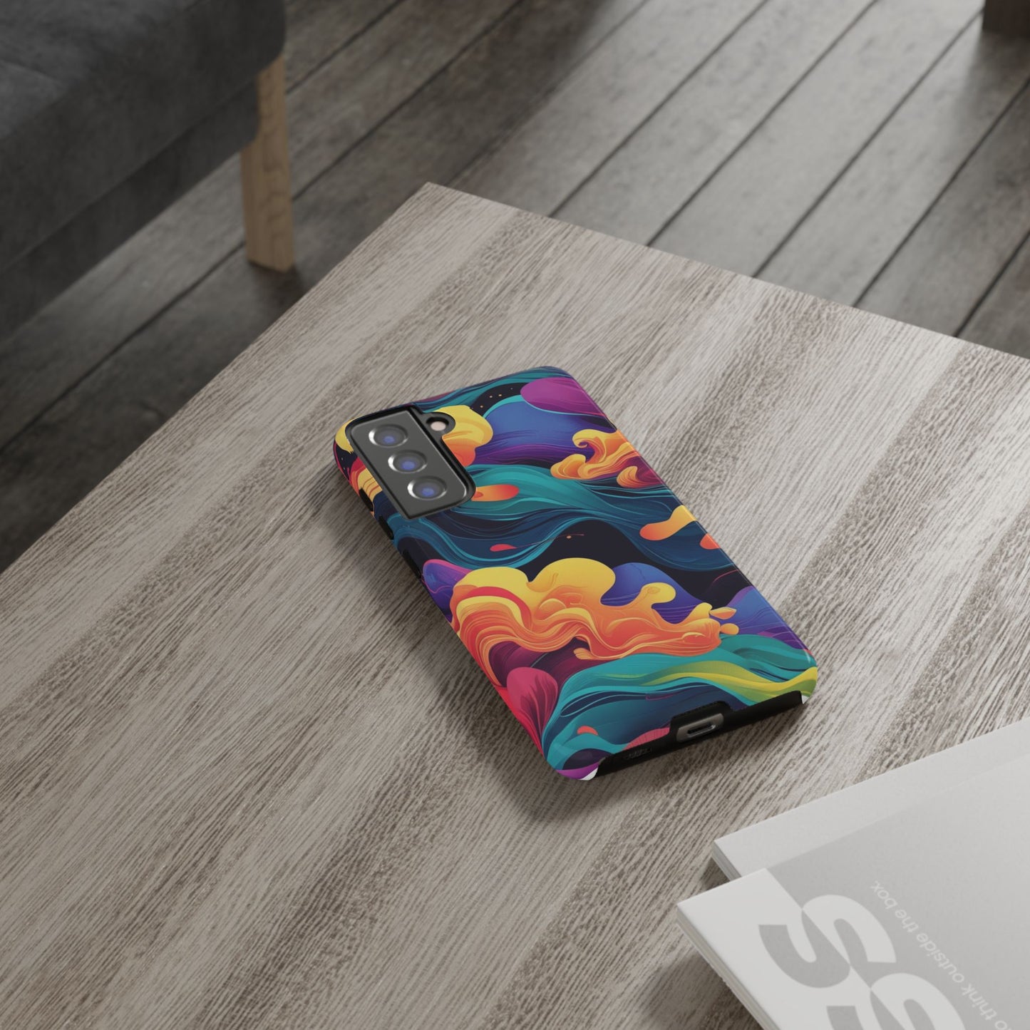 Colorful Phone Cover, Artistic Cellphone Cover, Unique Gift for Her, Trendy Accessories, Vibrant Protection