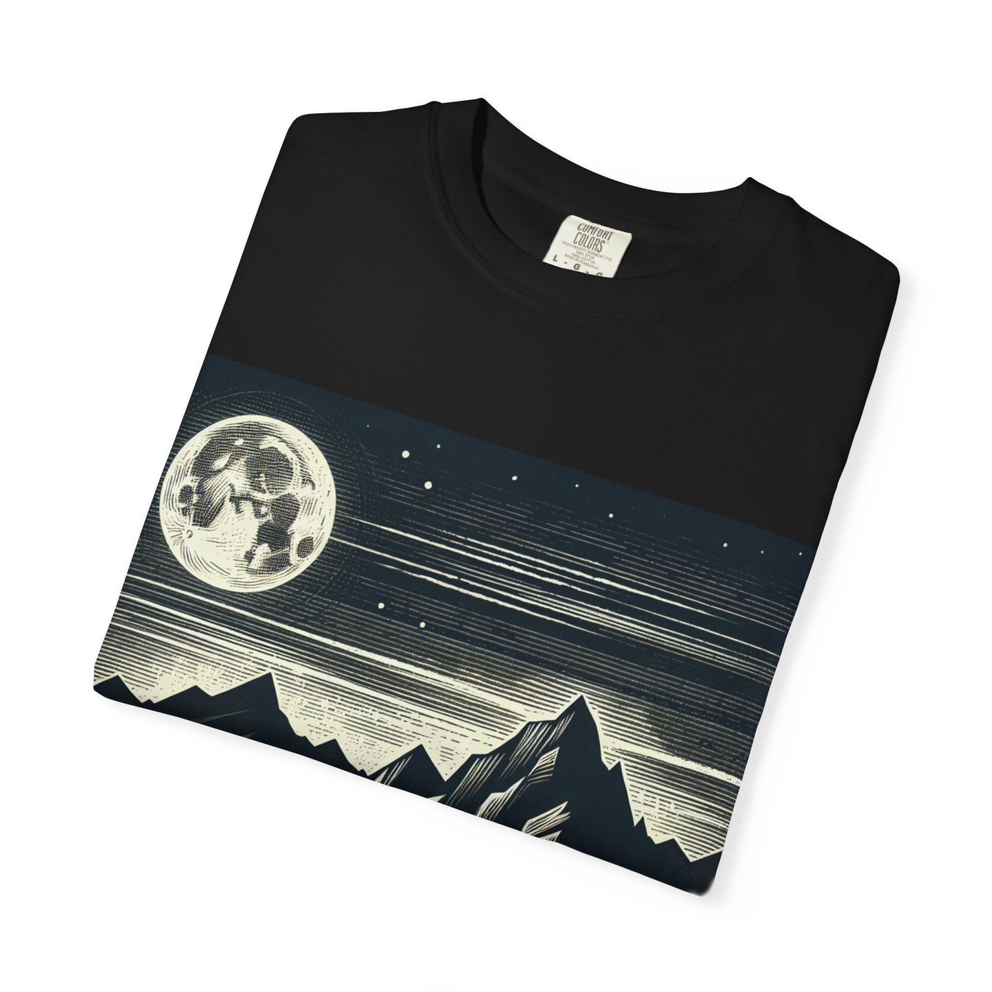 Mountain Moon Designed Unisex T-Shirt - T-Shirt For Nature Lover