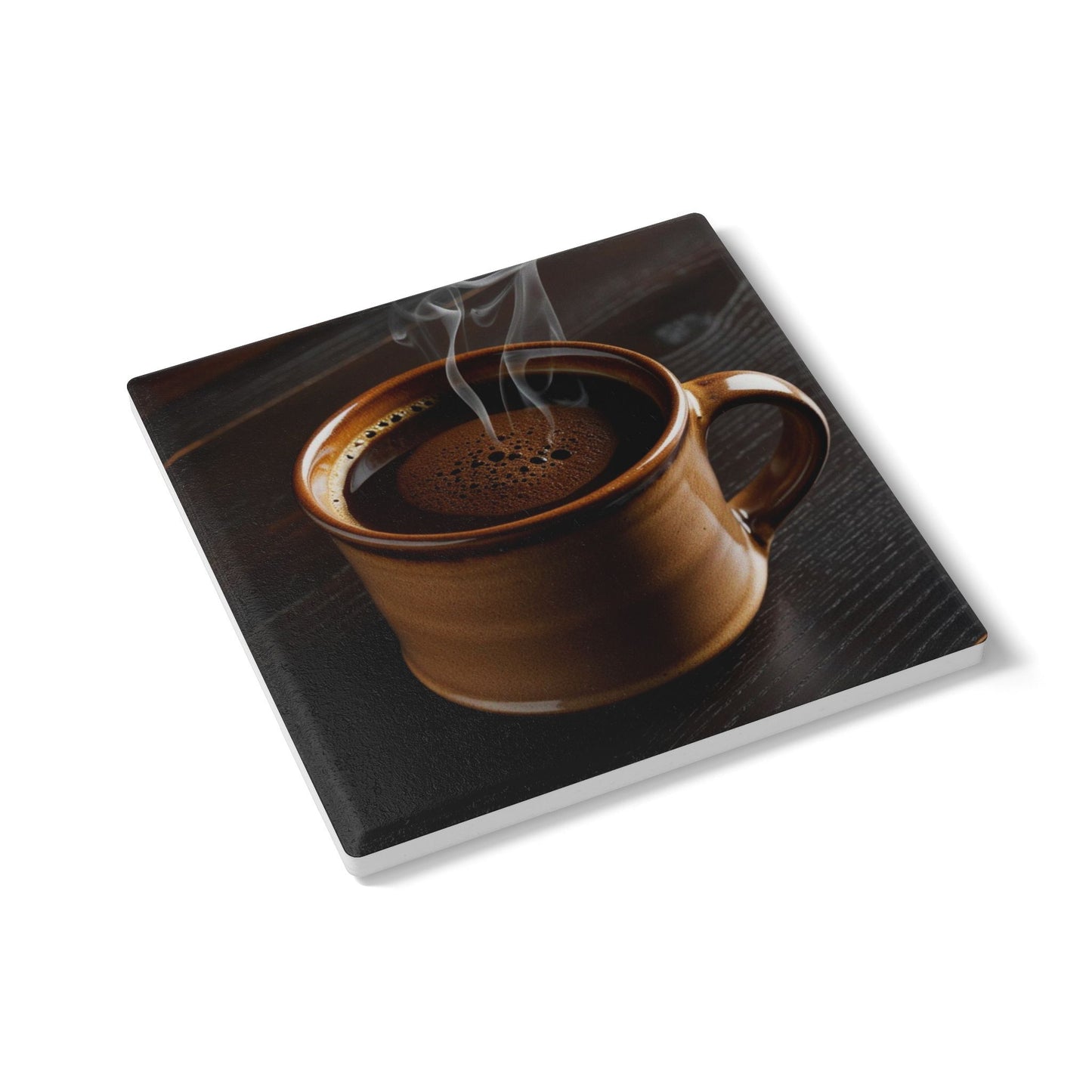Rustic Coffee Ceramic Coaster - Perfect for Home Decor and Gifts