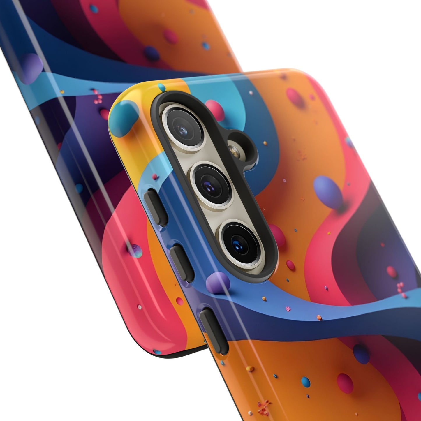 Vibrant Phone Cover - Colorful Abstract Design, Shockproof Protector, Trendy Accessories, Gift for Tech Lovers, Fun Style
