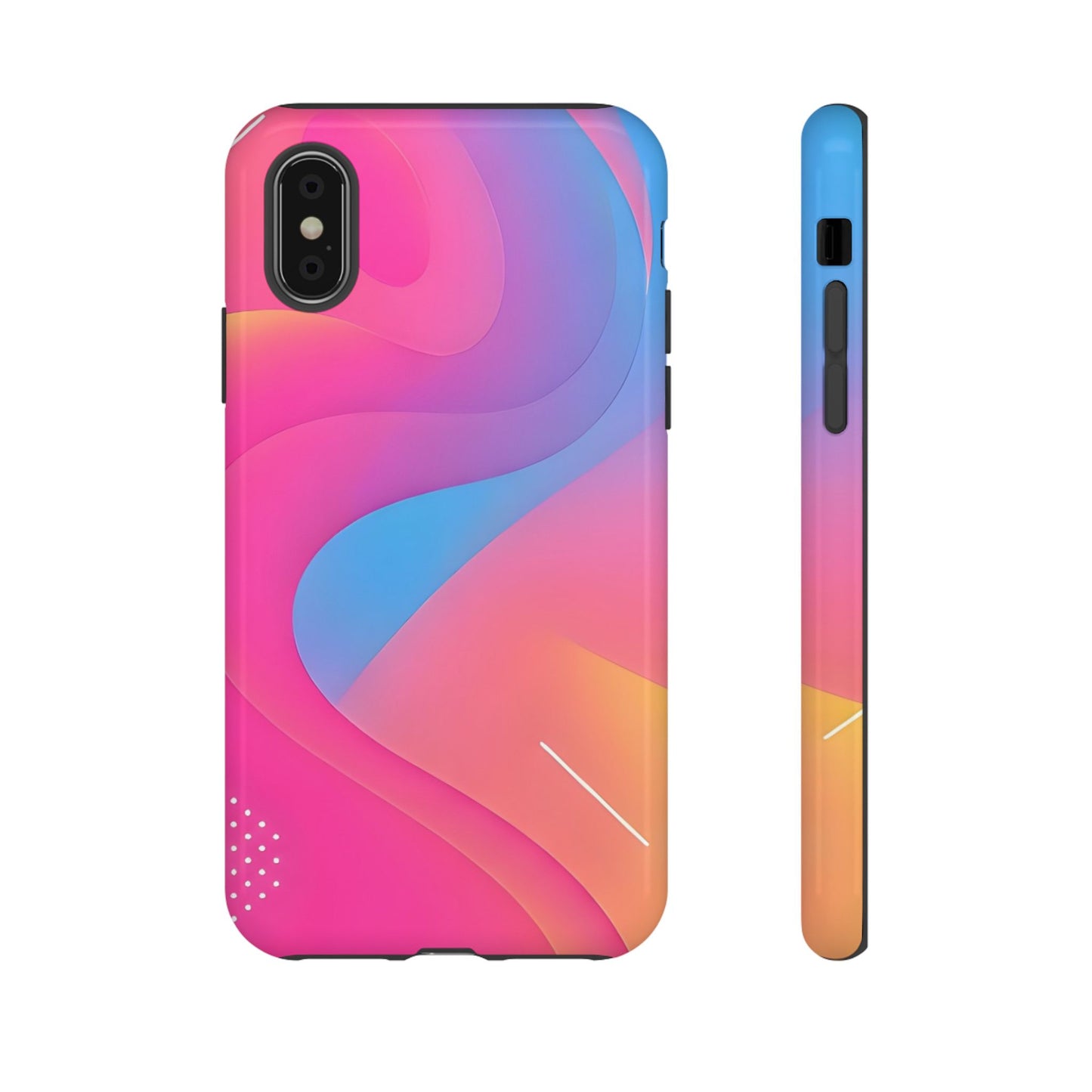 Stylish Tough Phone Case - Colorful Abstract Design for Trendsetters