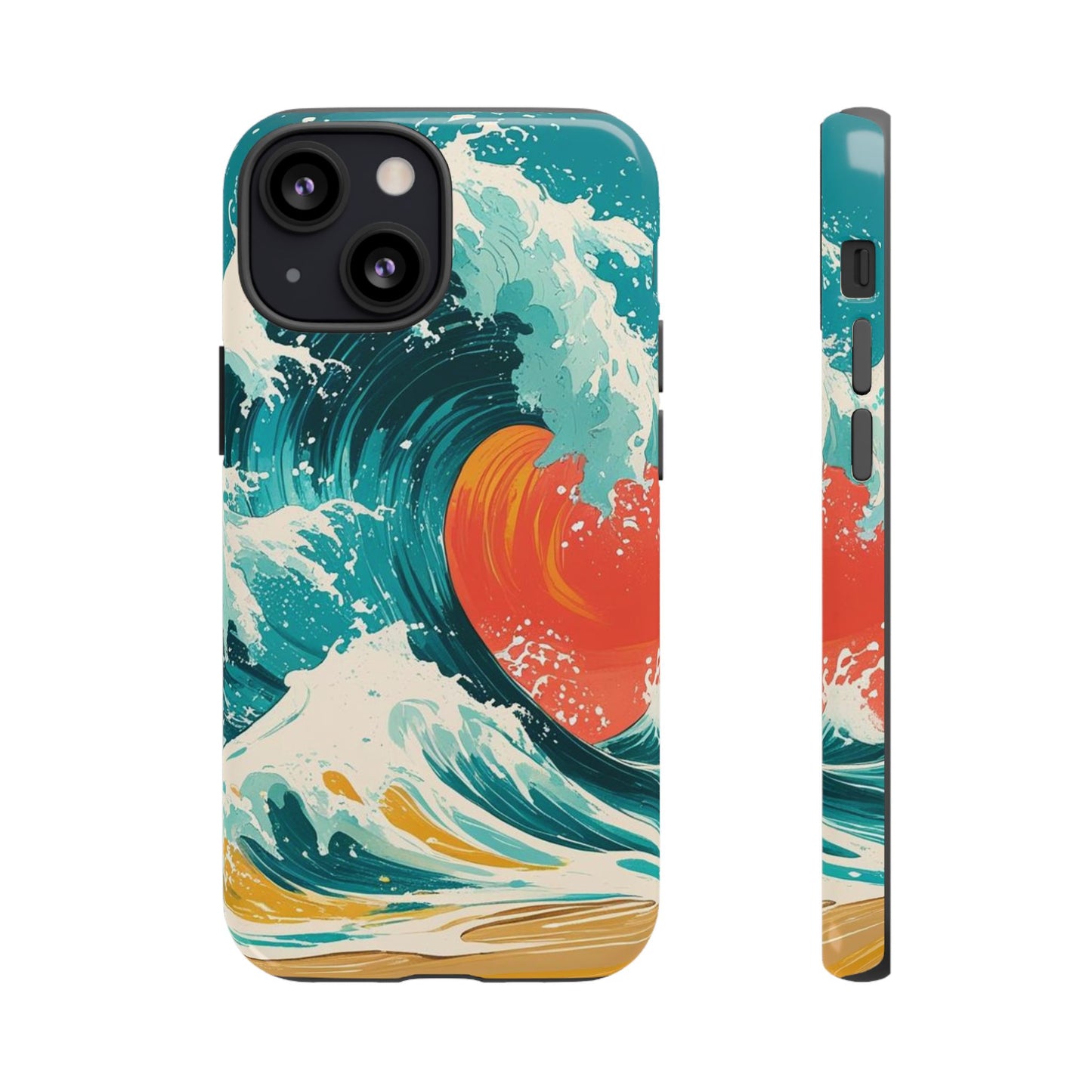 Ocean Wave Phone Cover, Tropical Phone Cover, Artistic Smartphone Cover, Waves Design, Summer Vibe Accessory, Gift for Beach Lovers