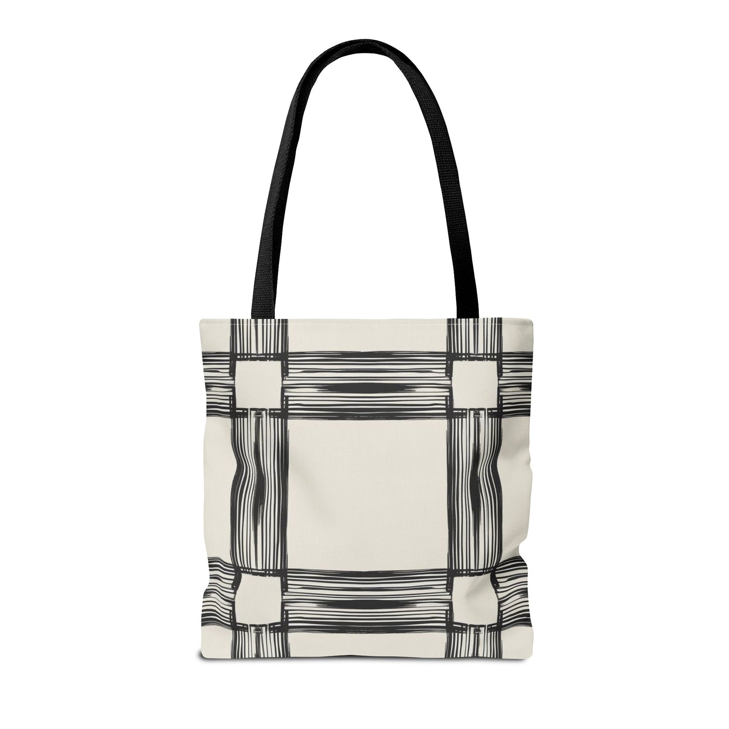 Stylish Minimalist Shopping Bag - Chic Black and White Design for Everyday Use