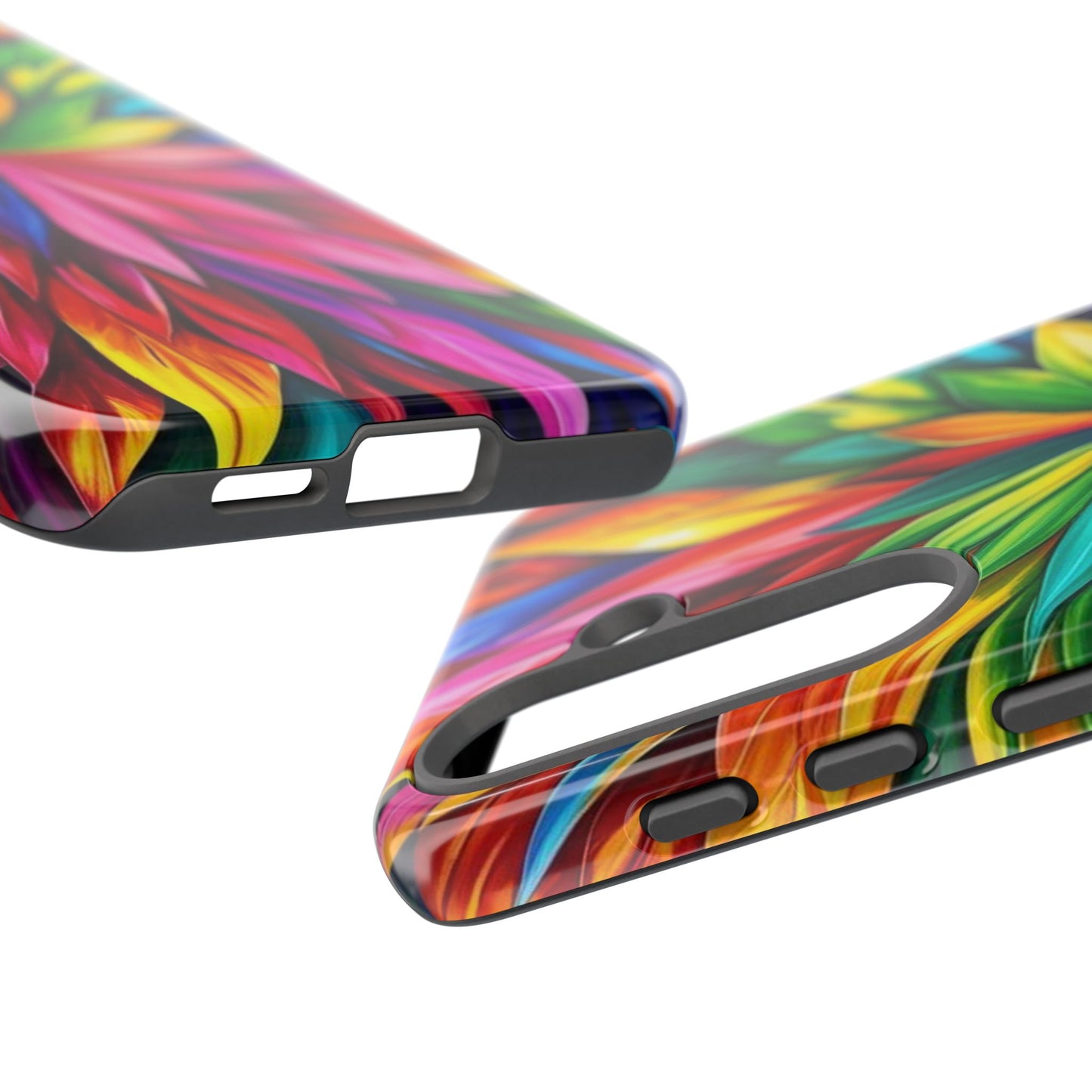 Colorful Floral Phone Cover - Tough Cases for Vibrant Protection