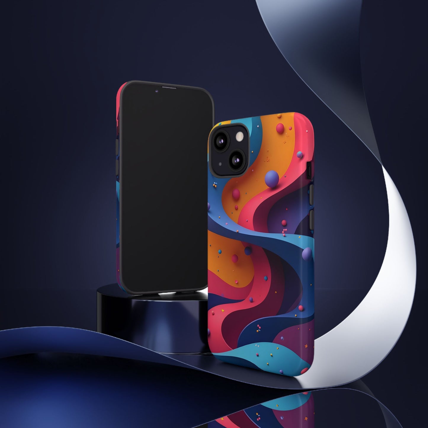 Vibrant Phone Cover - Colorful Abstract Design, Shockproof Protector, Trendy Accessories, Gift for Tech Lovers, Fun Style