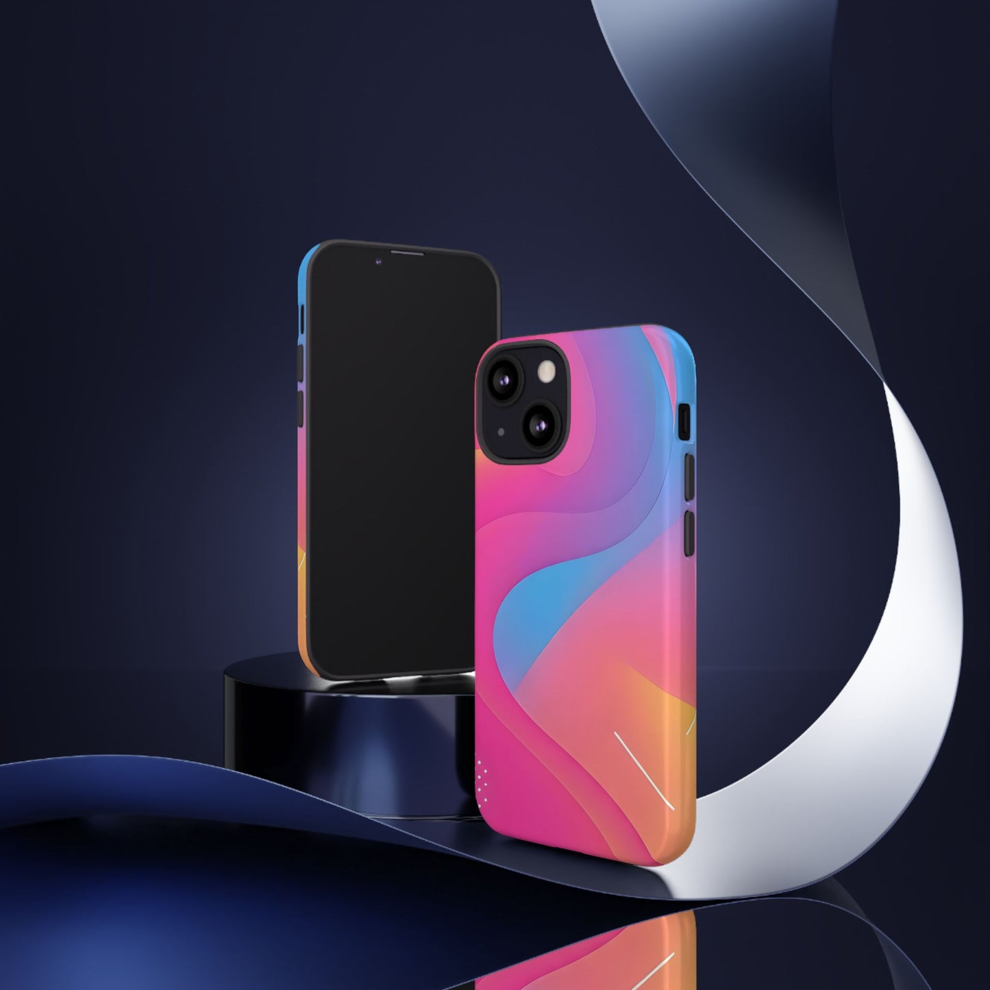 Stylish Tough Phone Case - Colorful Abstract Design for Trendsetters