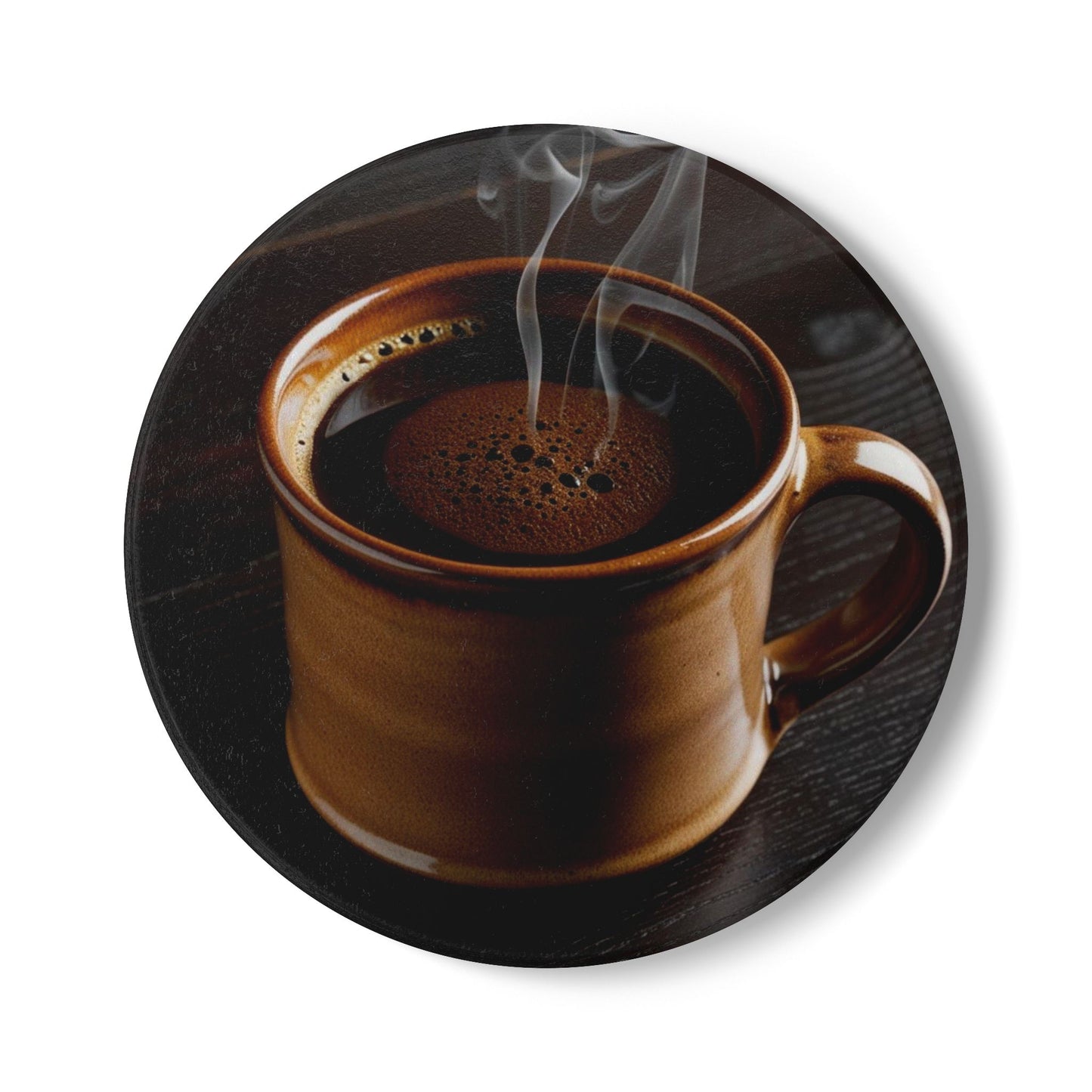 Rustic Coffee Ceramic Coaster - Perfect for Home Decor and Gifts