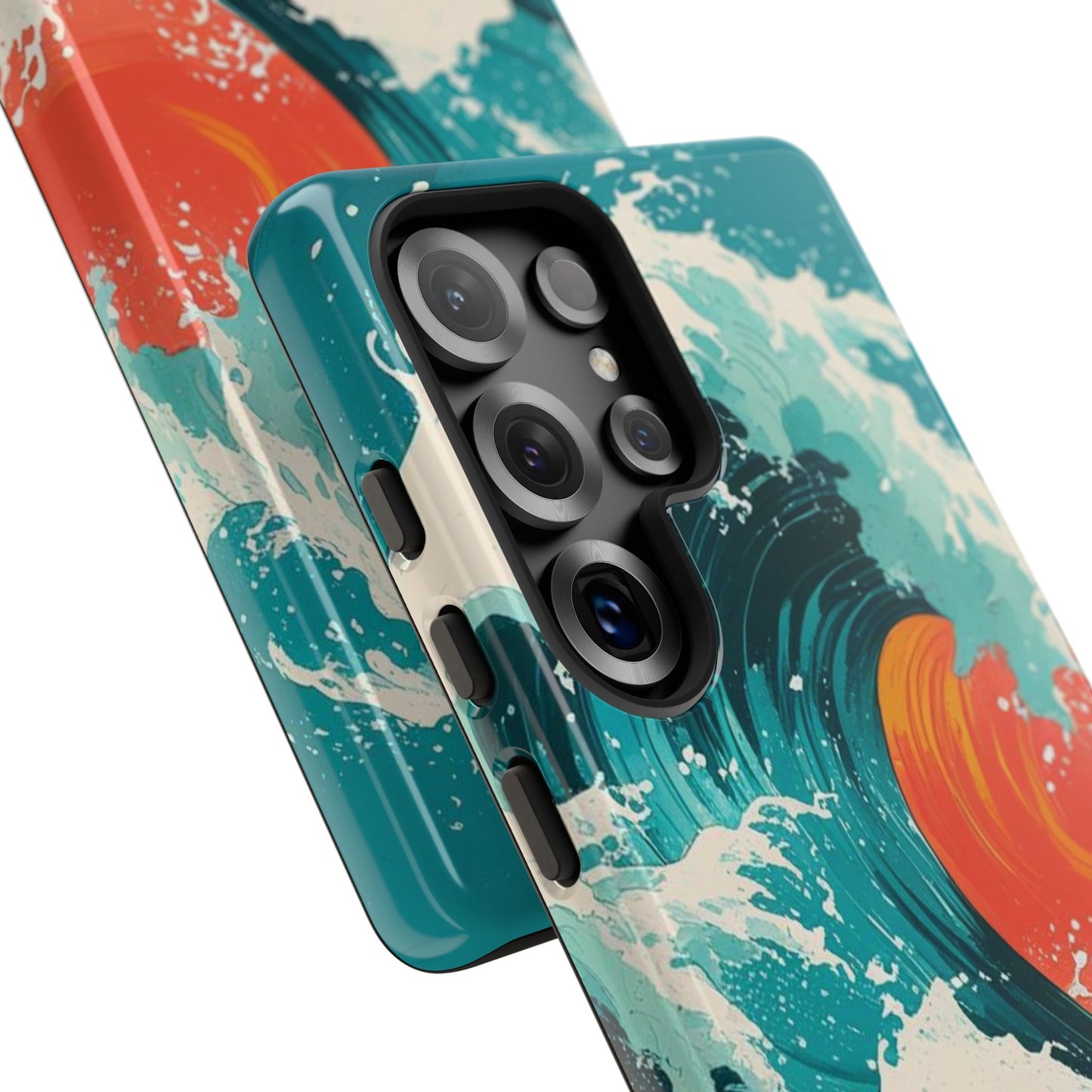 Ocean Wave Phone Cover, Tropical Phone Cover, Artistic Smartphone Cover, Waves Design, Summer Vibe Accessory, Gift for Beach Lovers