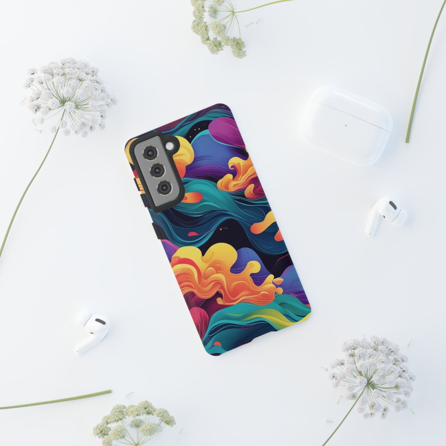 Colorful Phone Cover, Artistic Cellphone Cover, Unique Gift for Her, Trendy Accessories, Vibrant Protection