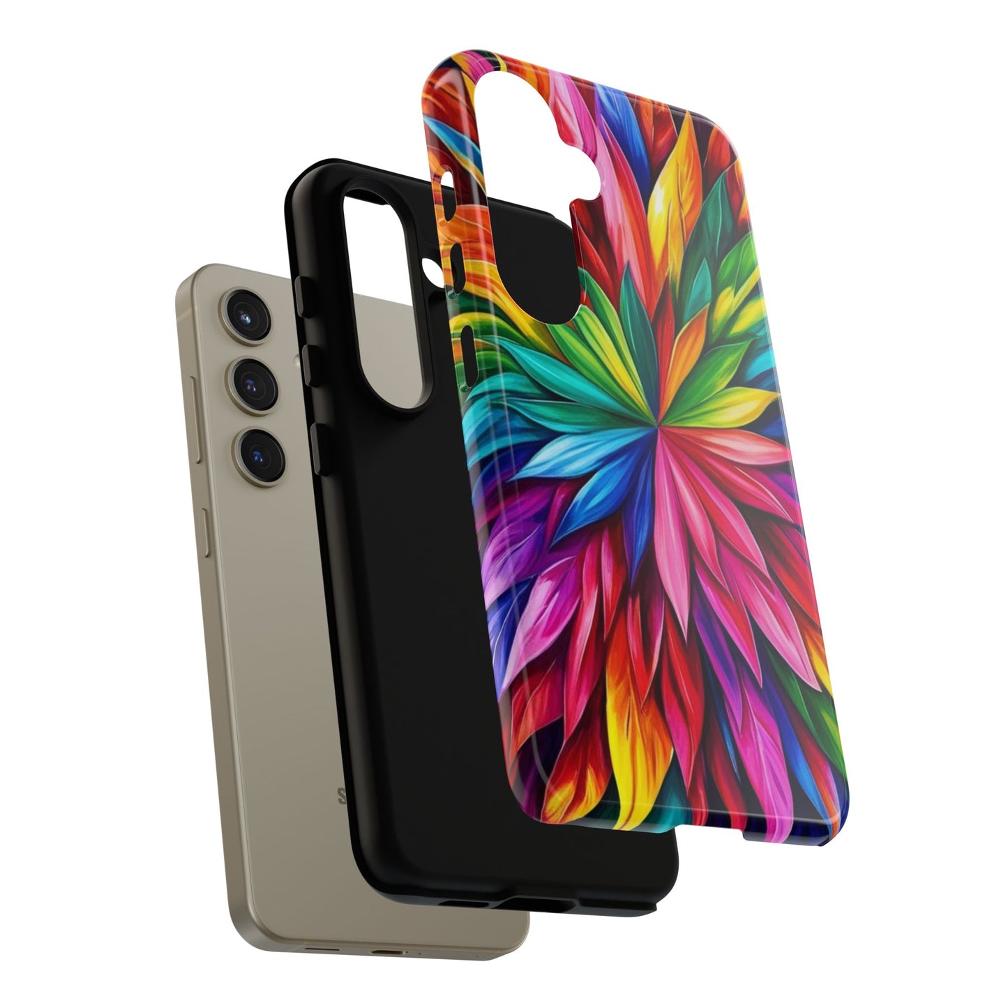 Colorful Floral Phone Cover - Tough Cases for Vibrant Protection