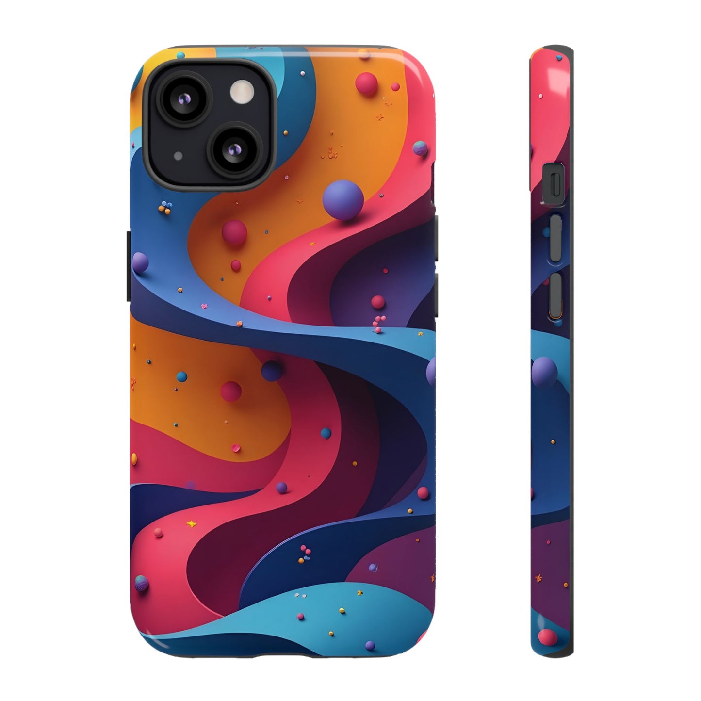 Vibrant Phone Cover - Colorful Abstract Design, Shockproof Protector, Trendy Accessories, Gift for Tech Lovers, Fun Style