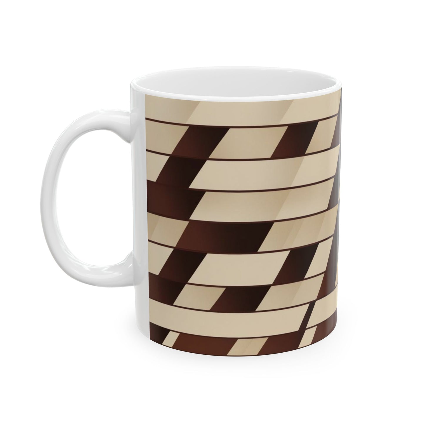 Geometric Pattern Coffee Mug - Stylish Coffee Cup for Home & Office