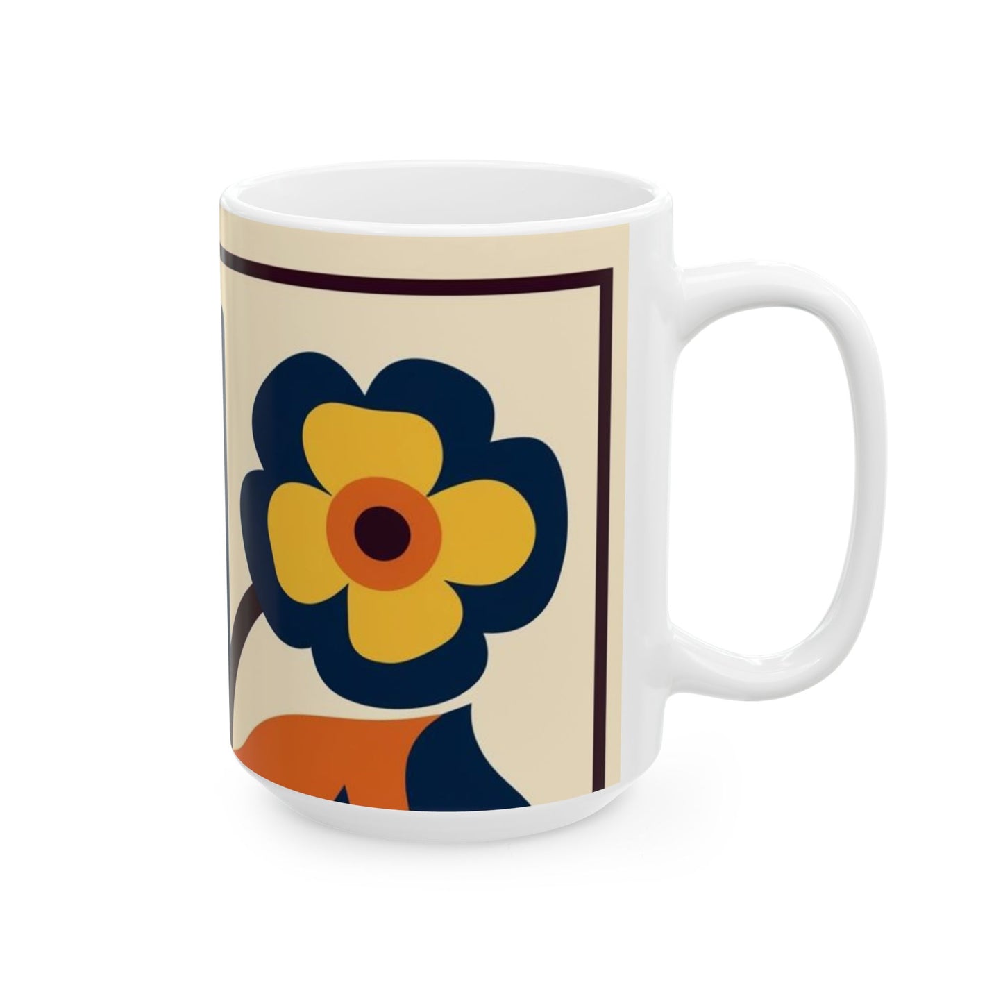 Floral Pattern Coffee Mug - Perfect Gift for Flower Lovers