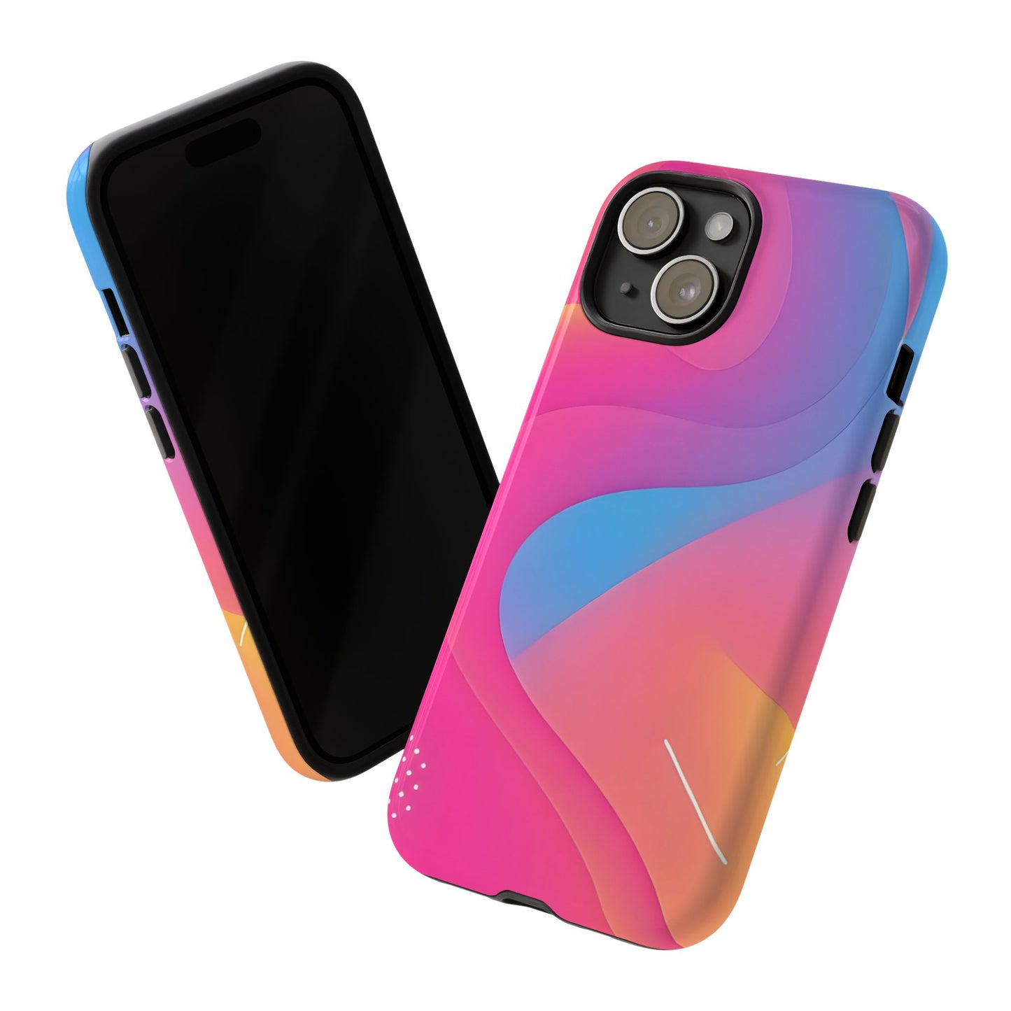 Stylish Tough Phone Case - Colorful Abstract Design for Trendsetters