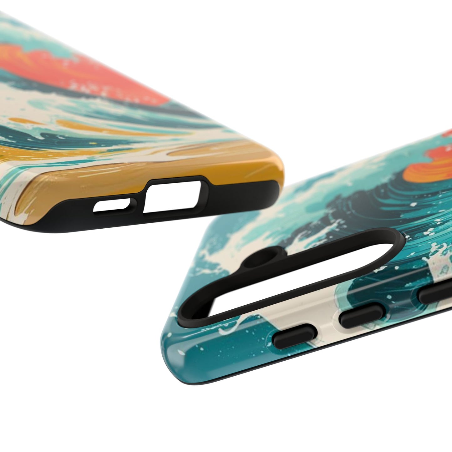 Ocean Wave Phone Cover, Tropical Phone Cover, Artistic Smartphone Cover, Waves Design, Summer Vibe Accessory, Gift for Beach Lovers