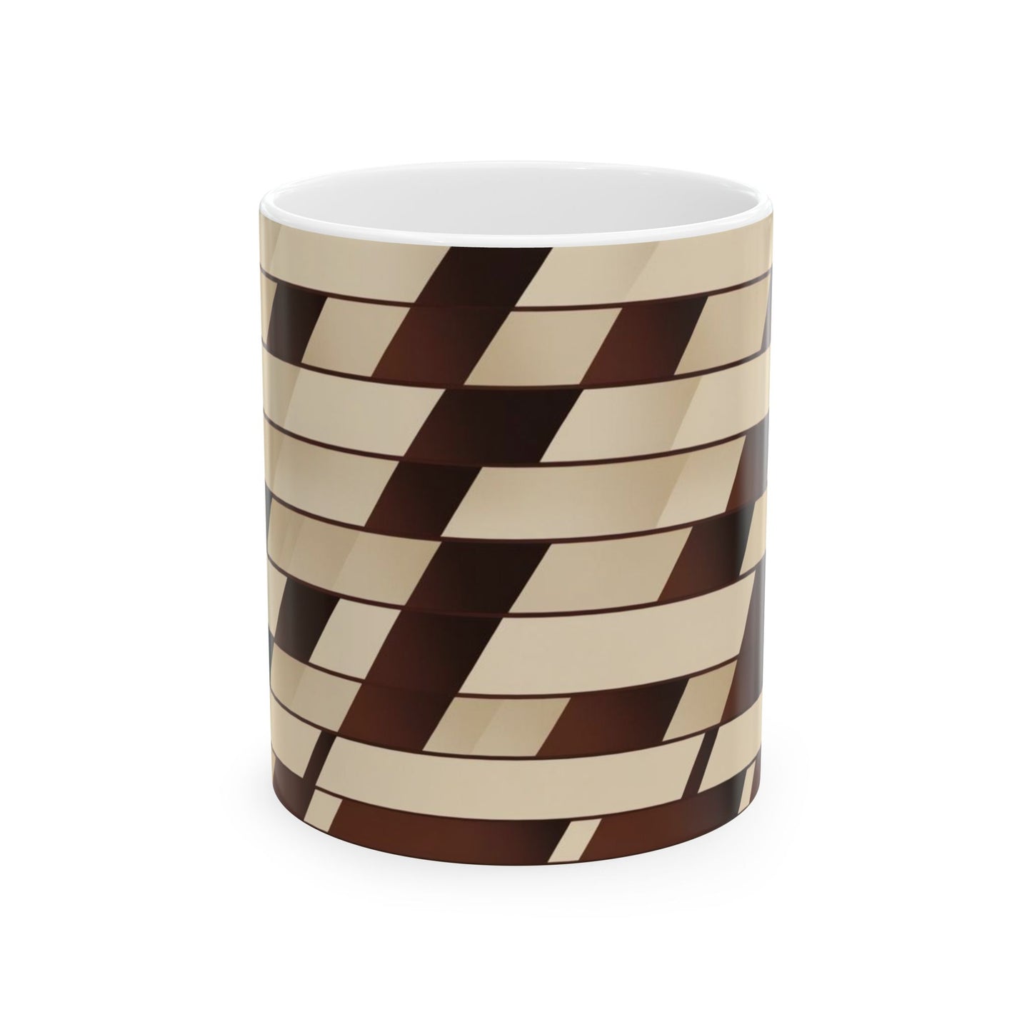 Geometric Pattern Coffee Mug - Stylish Coffee Cup for Home & Office