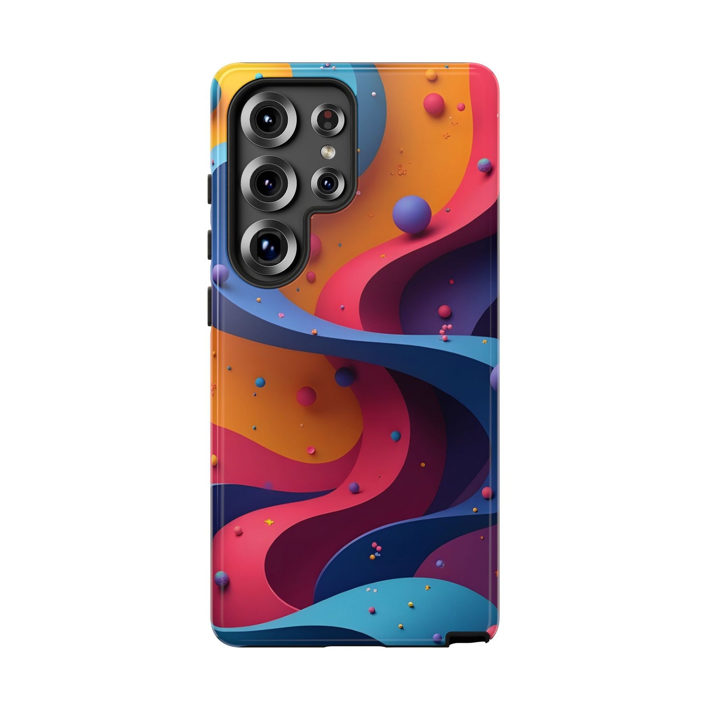 Vibrant Phone Cover - Colorful Abstract Design, Shockproof Protector, Trendy Accessories, Gift for Tech Lovers, Fun Style