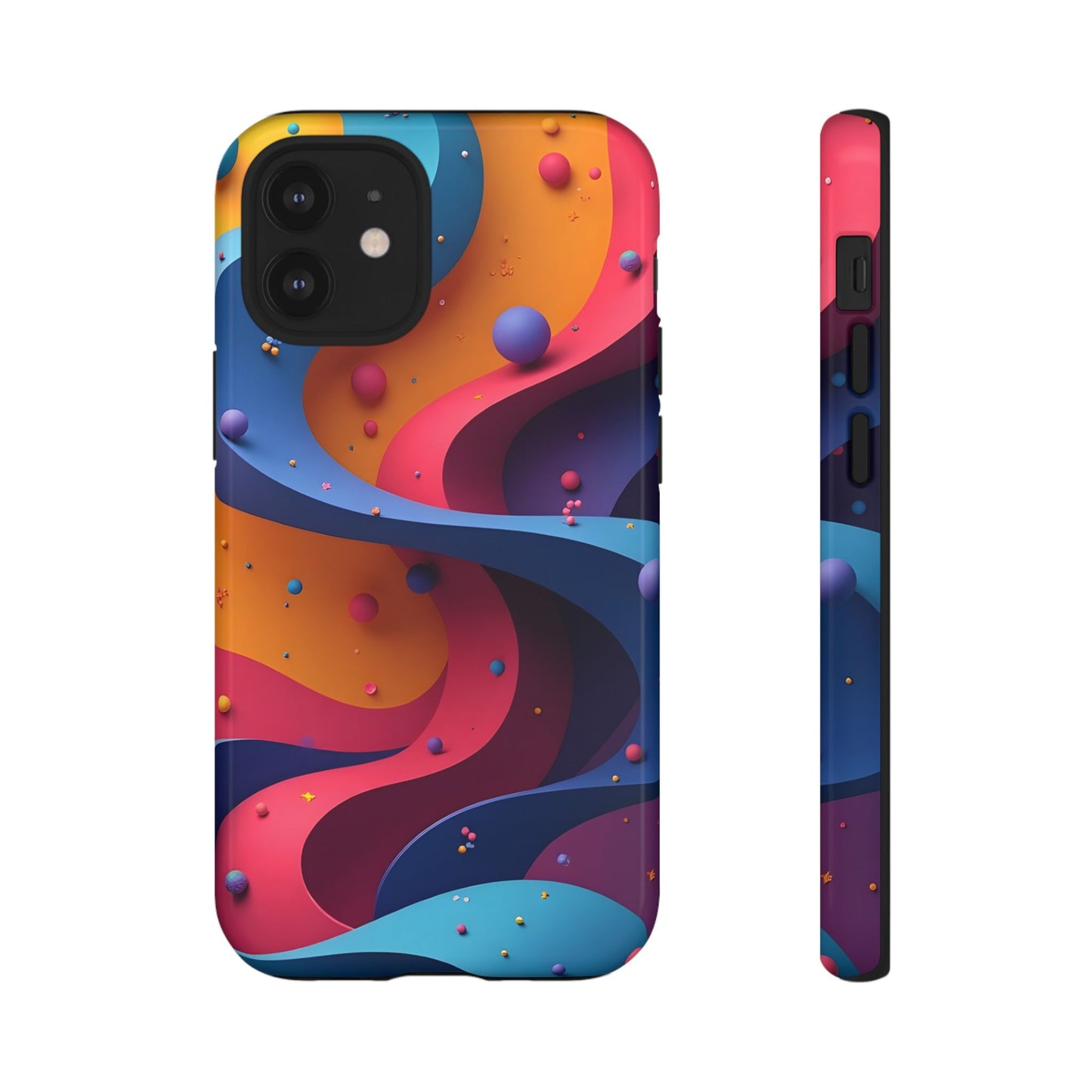 Vibrant Phone Cover - Colorful Abstract Design, Shockproof Protector, Trendy Accessories, Gift for Tech Lovers, Fun Style