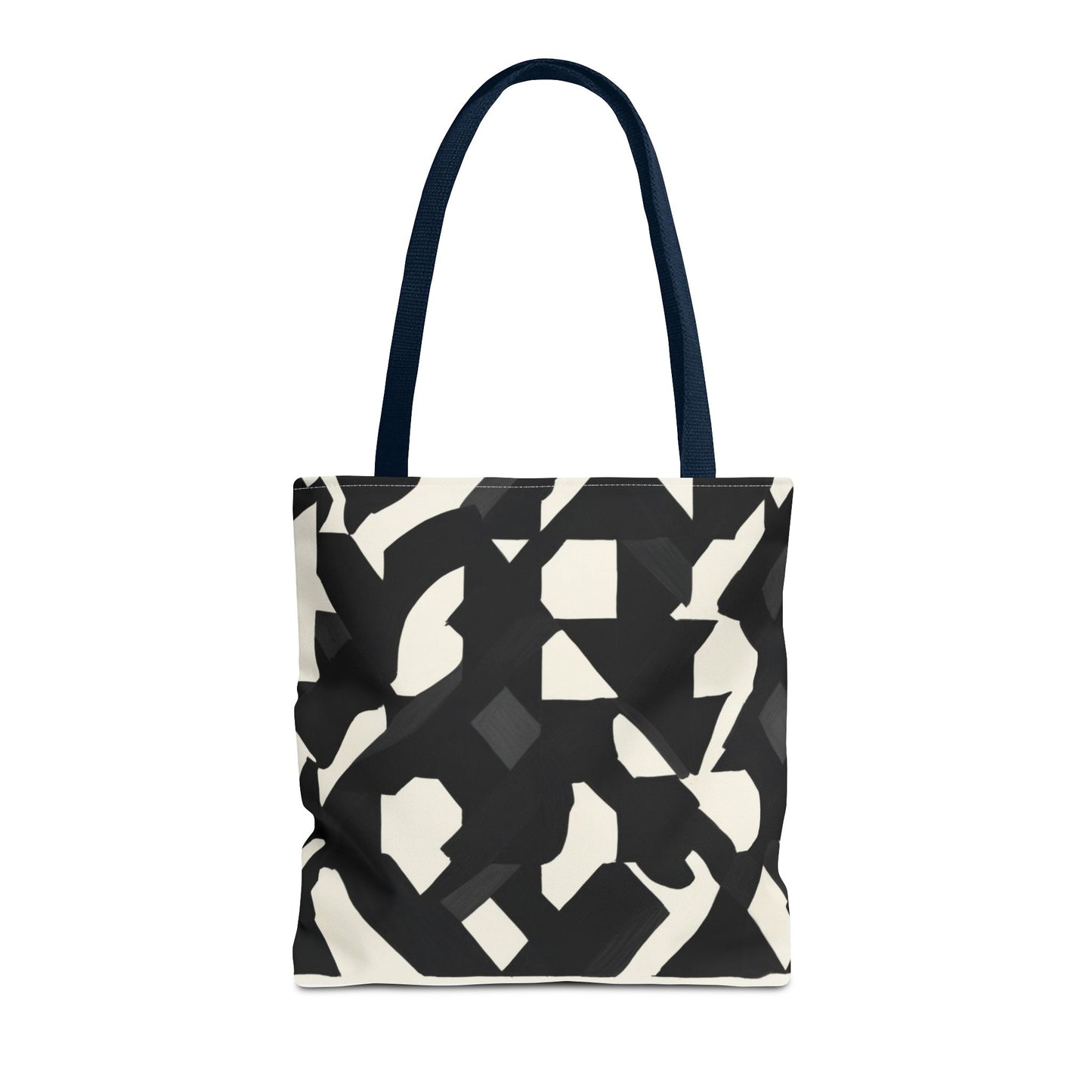 Modern Black and White Abstract Shopping Bag – Stylish, Versatile Carryall for Daily Use